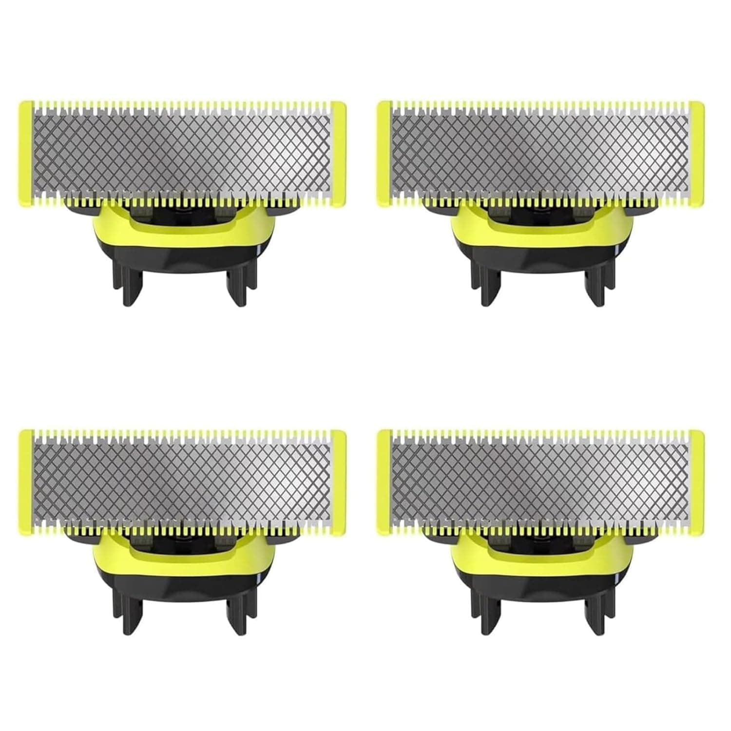 mami home4-Pack Compatible with OneBlade Replacement Heads | 16 Blades | Metallic | Men's Electric Shaver Replacement Heads