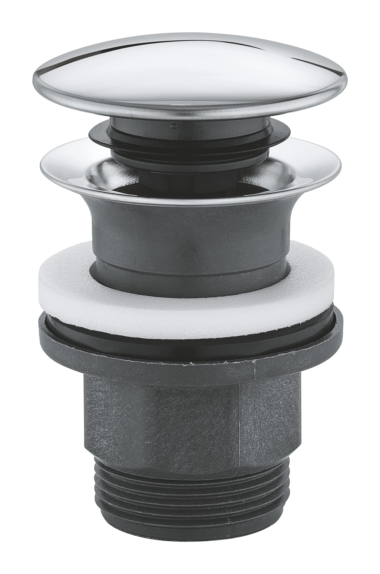 Waste Set with Push-Open Plug Chrome 40824000