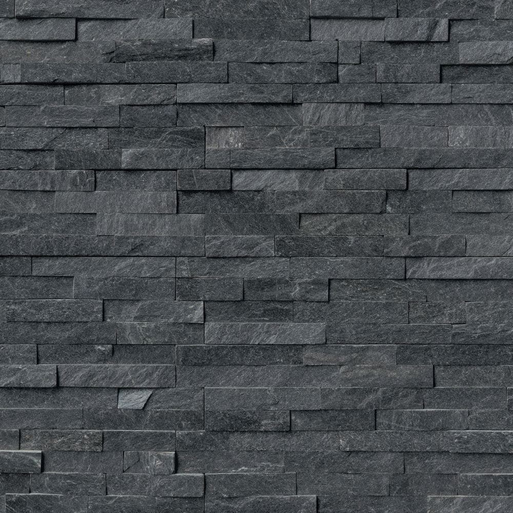 Tenedos Coal Canyon Ledger Wall Panel 6 in. x 24 in. Natural Stone Fireplace Tile (30 pcs/30 sq.ft.)
