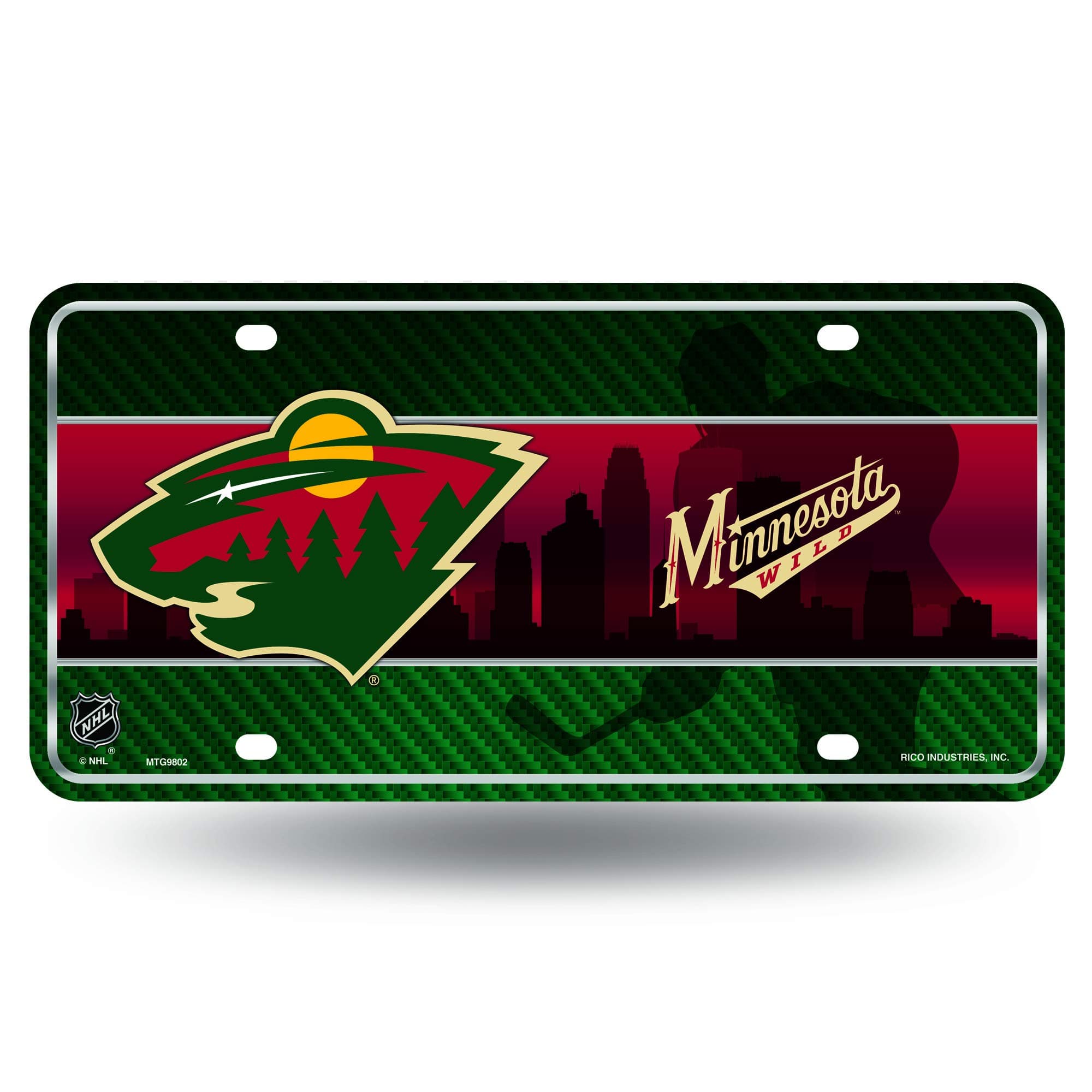 NHL Minnesota Wild Metal Auto Tag