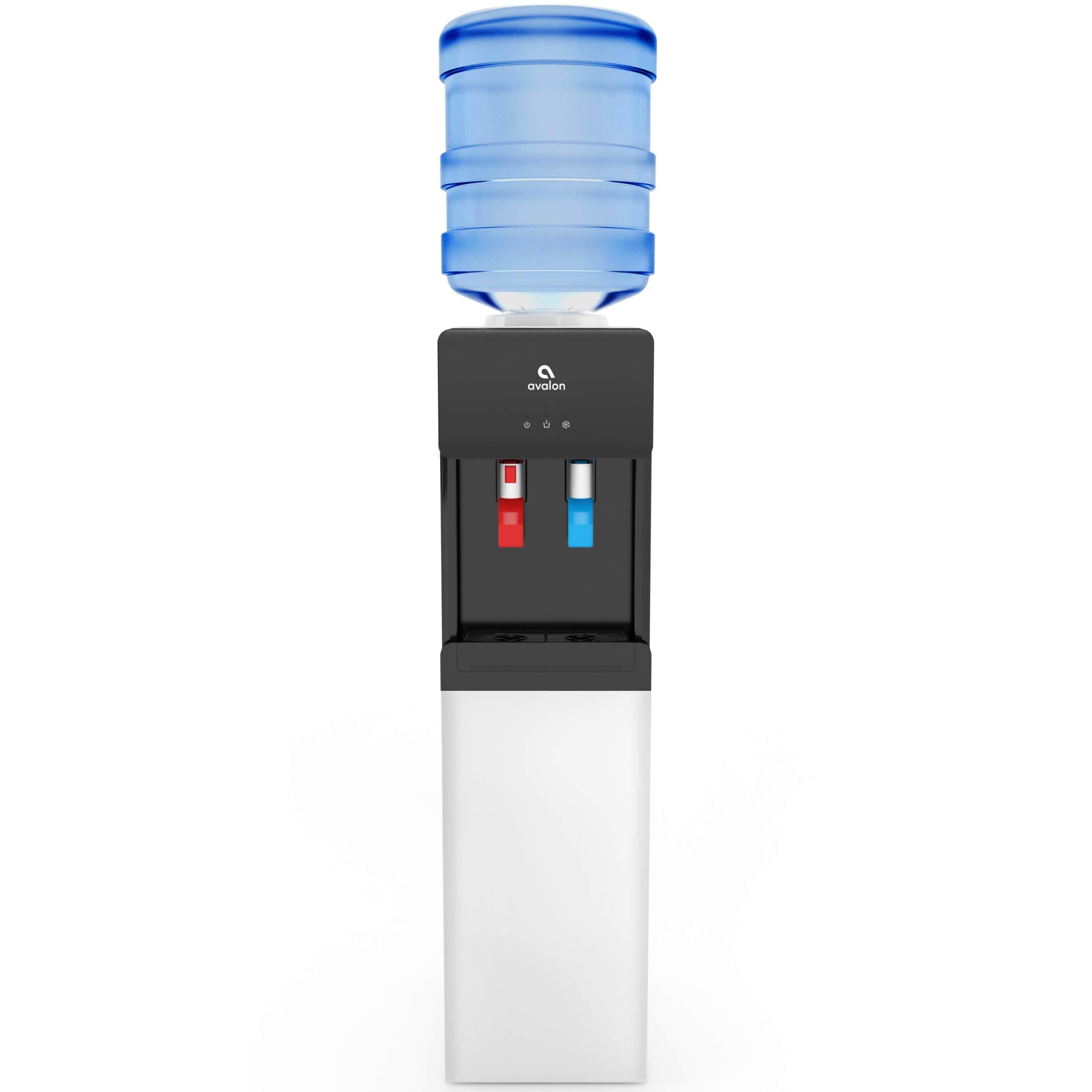 A2 Top Loading Water Cooler Dispenser, Hot & Cold Water, Child Safety Lock, Innovative Slim Design, Holds 3 or 5 Gallon Bottles - UL/Energy Star Approved