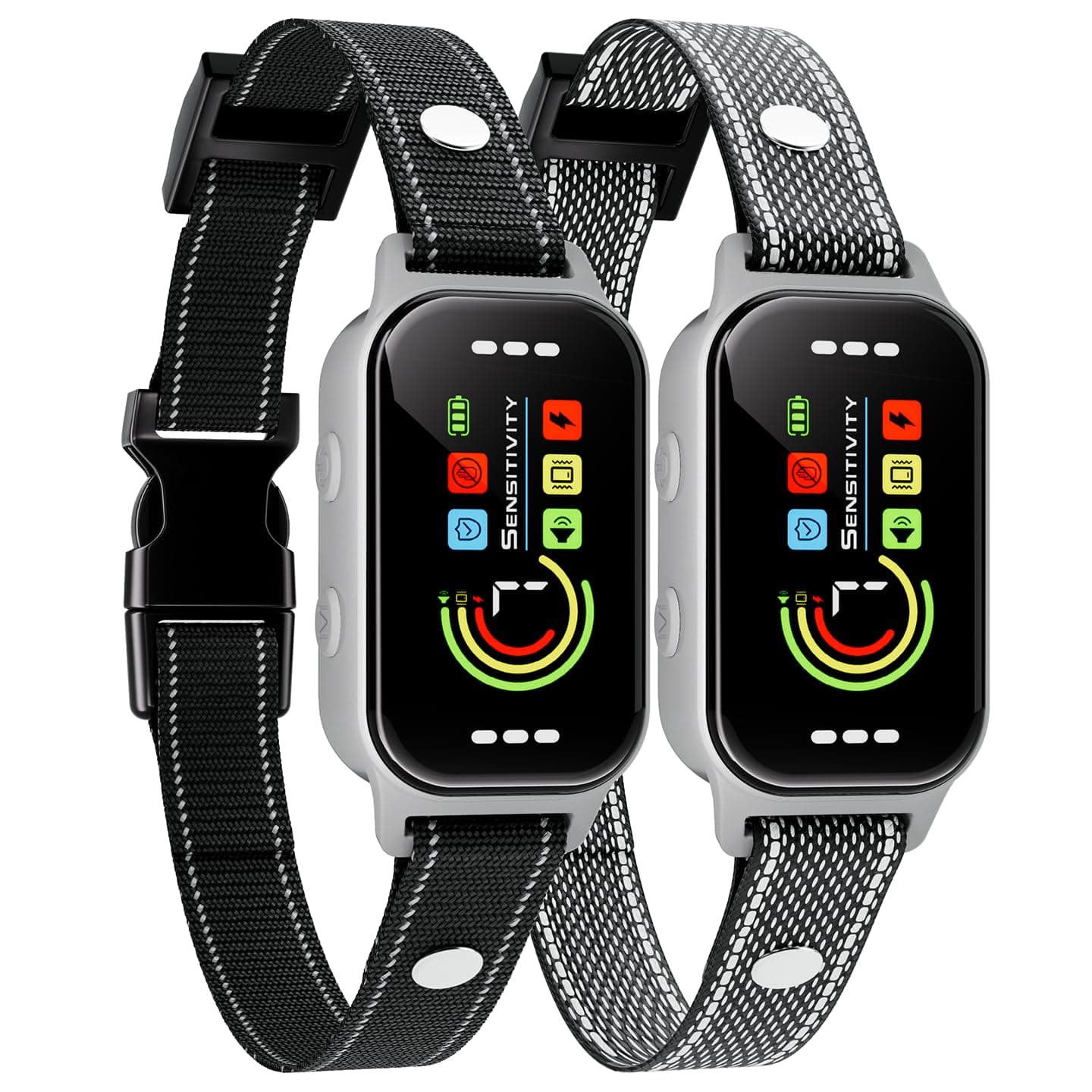 Bark Collar, Heijace 2 Pack Dog Bark Collar for Small, Medium, Large (8-120 lbs)Dogs- Smart Rechargeable Anti-Barking Training Collar with 7 Adjustable Sensitivity-Bark Shock Collar with Beep Vibratio