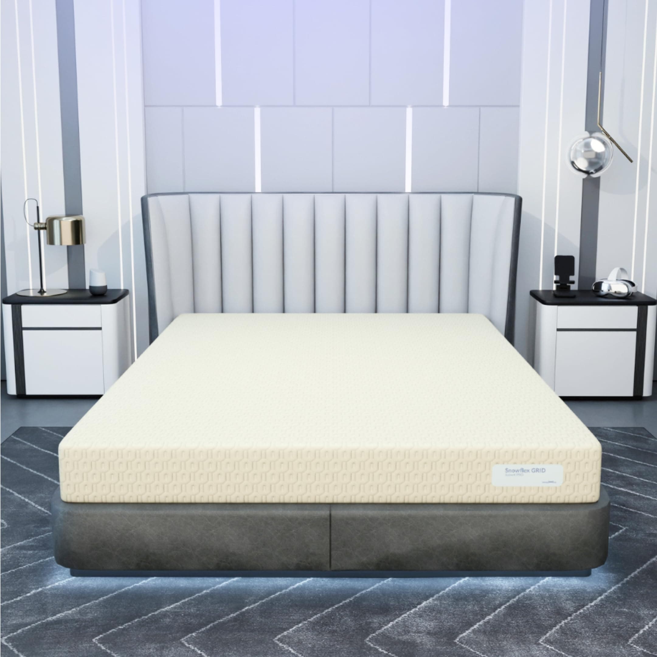 SleepyHug SpineX PRO 6 Inch Mattress| Advanced SnowFlexGRID Tech for Cooling Comfort |Spine Alignment |Queen Bed Size (LxWxH -75x60x6 Inch)