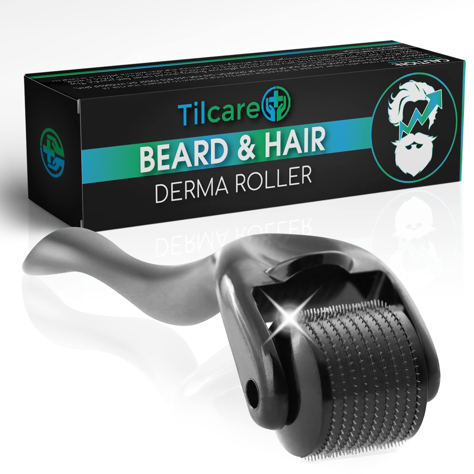 - Beard and Hair Derma Roller (1Pack) by Tilcare - Sterile Titanium Derma Roller 0.25mm
