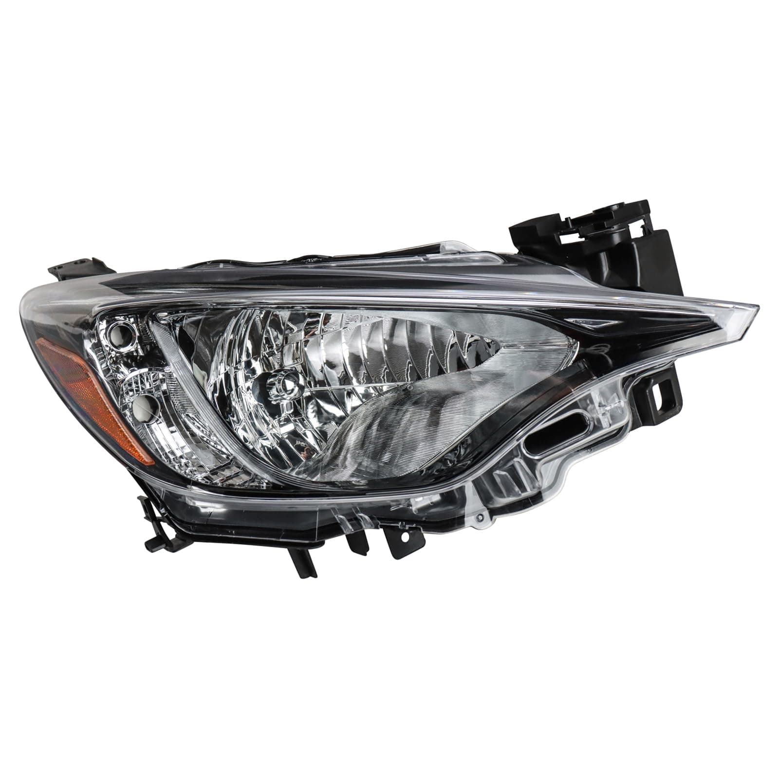 TRQ Passenger Side Headlight Assembly Compatible with 2019-2020 Toyota Yaris L LE XLE 2016 Scion iA SC2503106