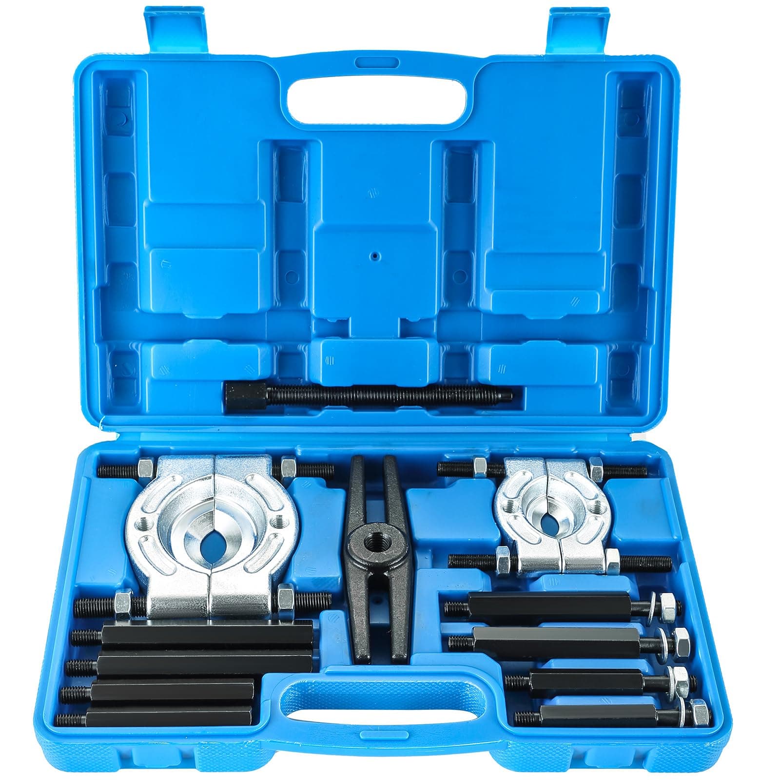 DASBET 12PCS Bearing Puller Set, Heavy Duty 5-Ton-Capacity Bearing Separator Kit with 2" and 3" Jaws, Wheel Hub Axle Puller Set Bearing Splitter Puller Kit Pinion Wheel Bearing Removal Kit