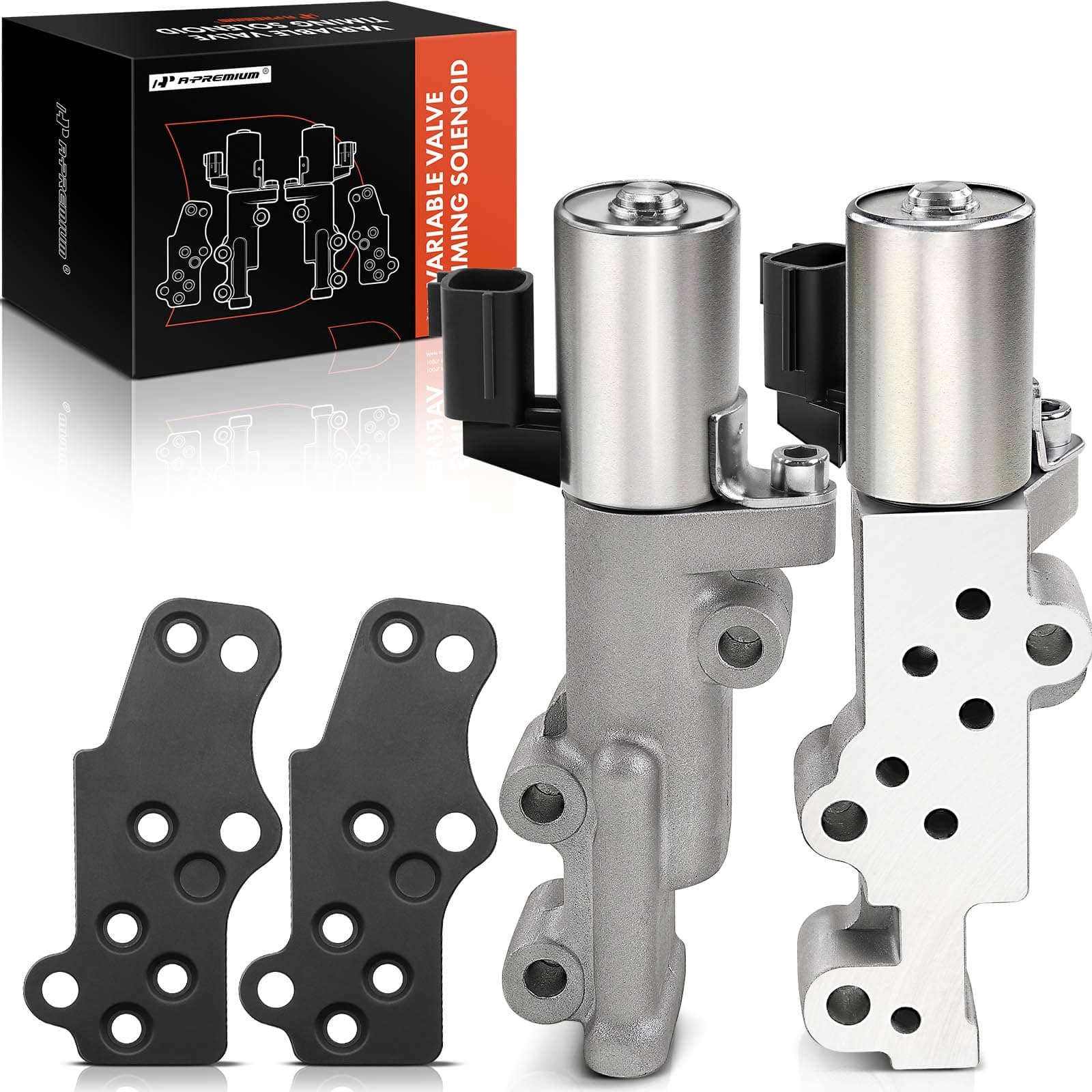 2PCS Engine Variable Valve Timing (VVT) Solenoid Left and Right Compatible with Nissan, Infiniti - 3.5L 4.0L - Altima, Frontier, Maxima, Murano, 350Z, NV1500, Pathfinder, Quest, Xterra, I35