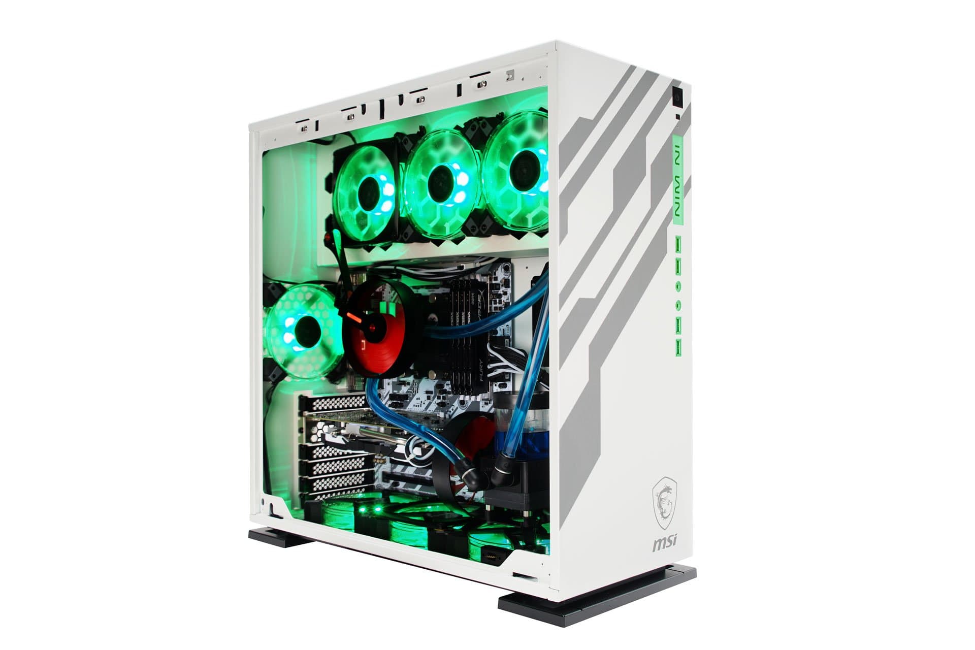 InWin 303 MSI Dragon White ATX Mid Tower SECC Computer Case
