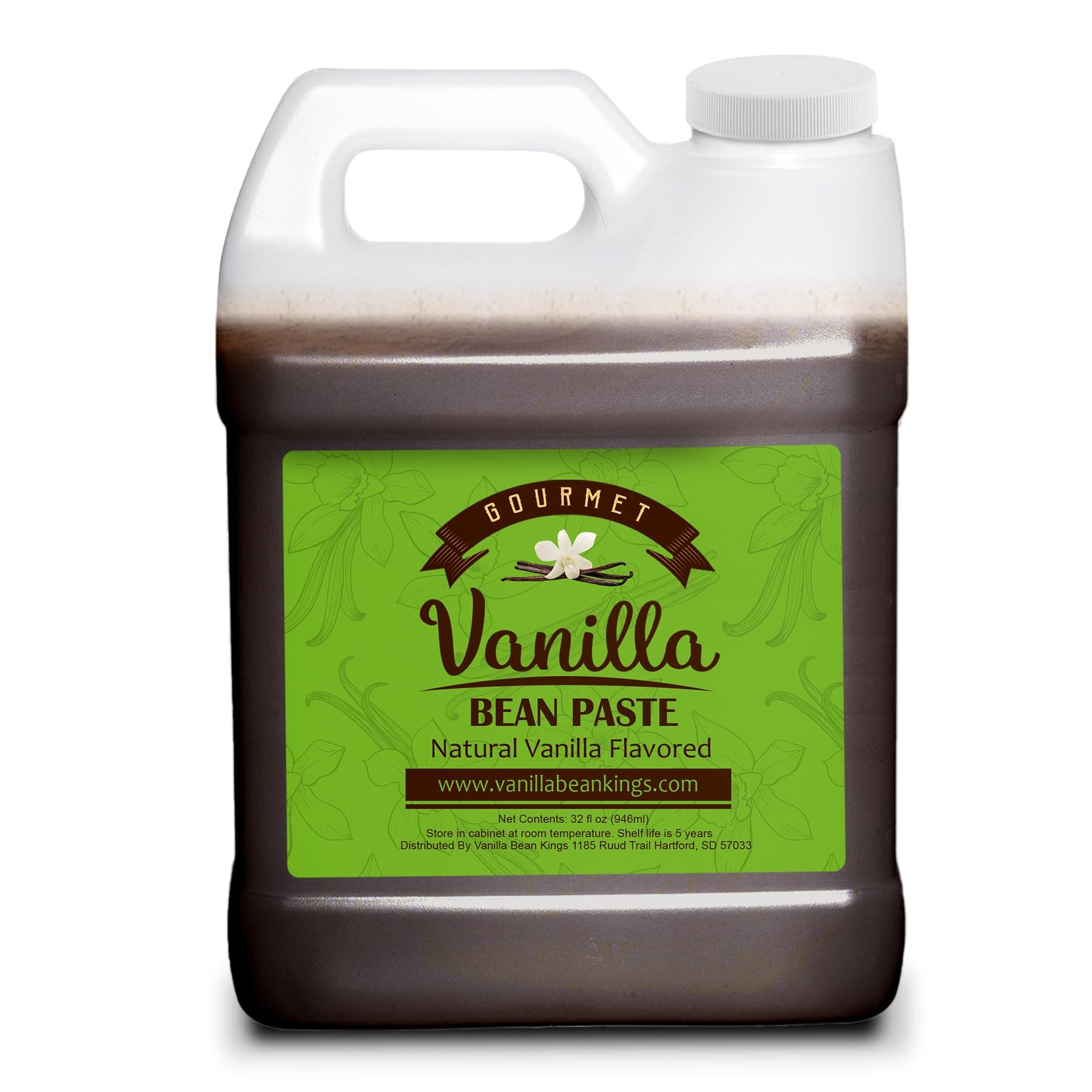 Vanilla Bean Paste for Baking and Cooking - Gourmet Madagascar Bourbon Blend made with Real Vanilla Seeds - 32 Ounces