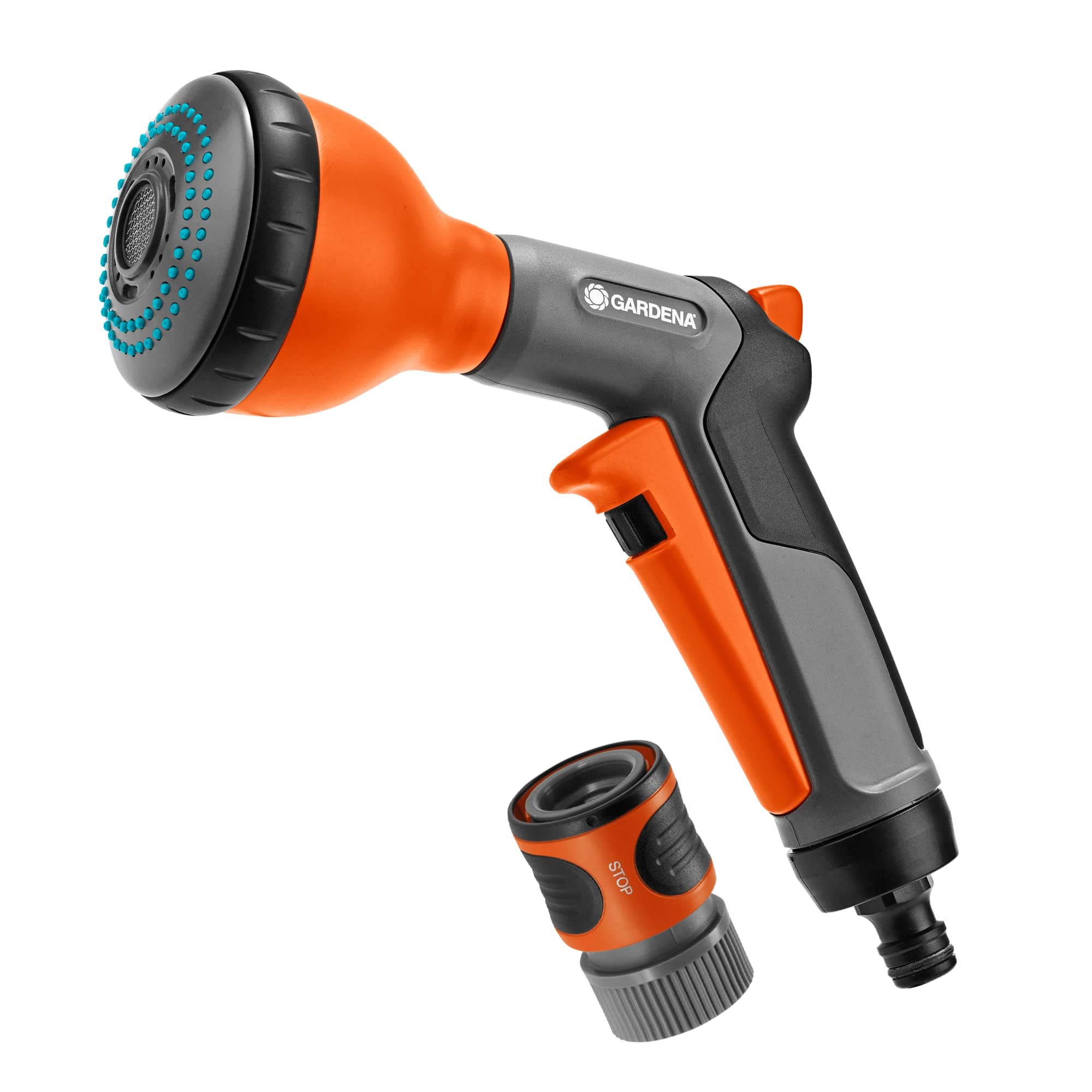 Gardena(32131-FP) Frost Proof Nozzle 3 Spray Patterns Hard Stream, Bubbler for Potted Plants, Soft Spray