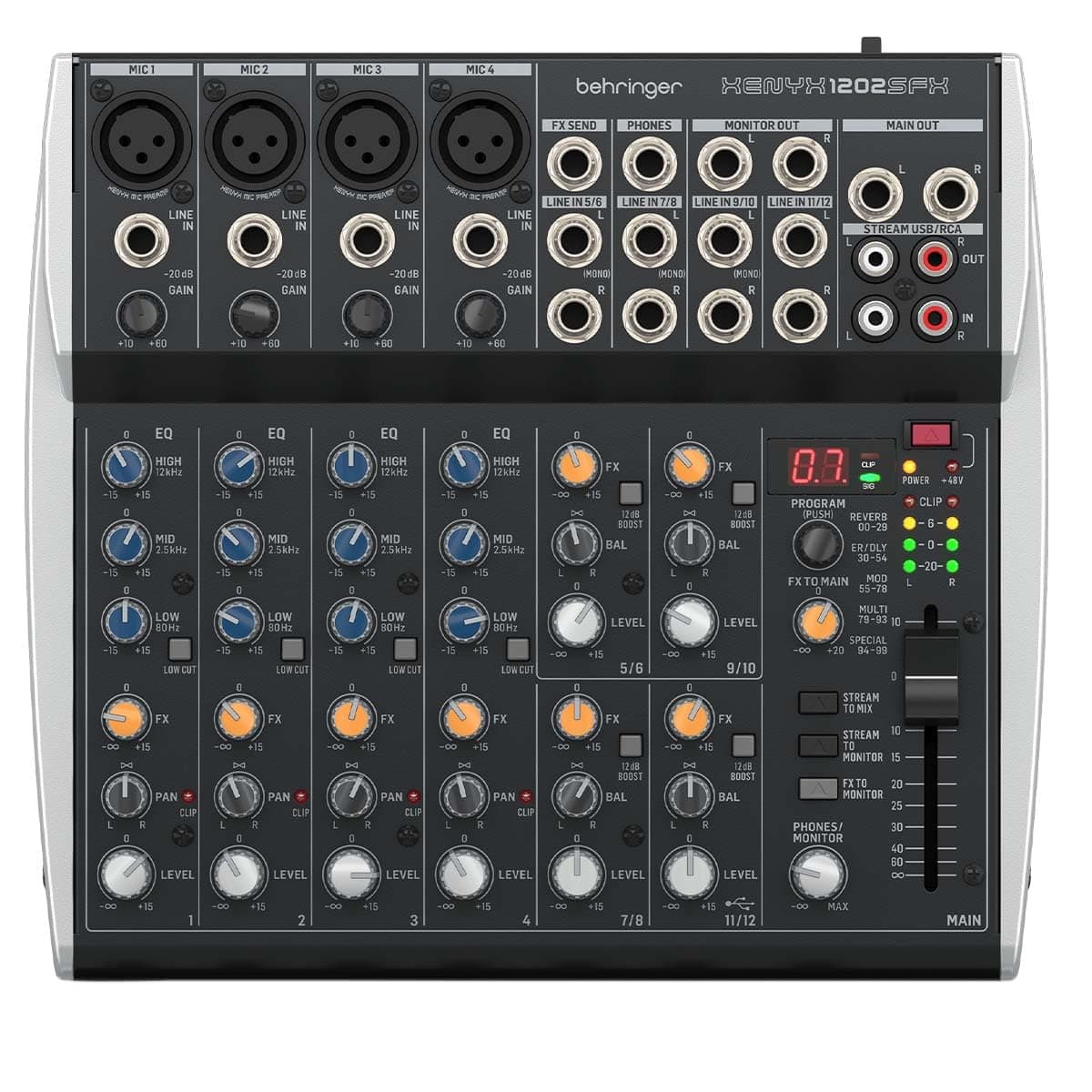 Xenyx 1202SFX 12-channel Analog Streaming Mixer