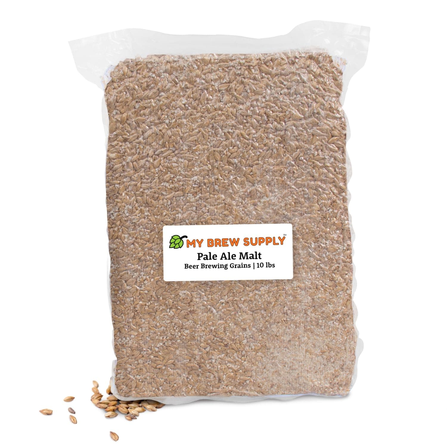 My Brew Supply Pale Ale 2-Row (3.5L) Premium Malt Beer Making Grain | Brew Your Own Rich and Malty Pale to Dark Ale with Bulk Milled Barley Grains | Grown in Western Europe | 10lb Crushed Grain