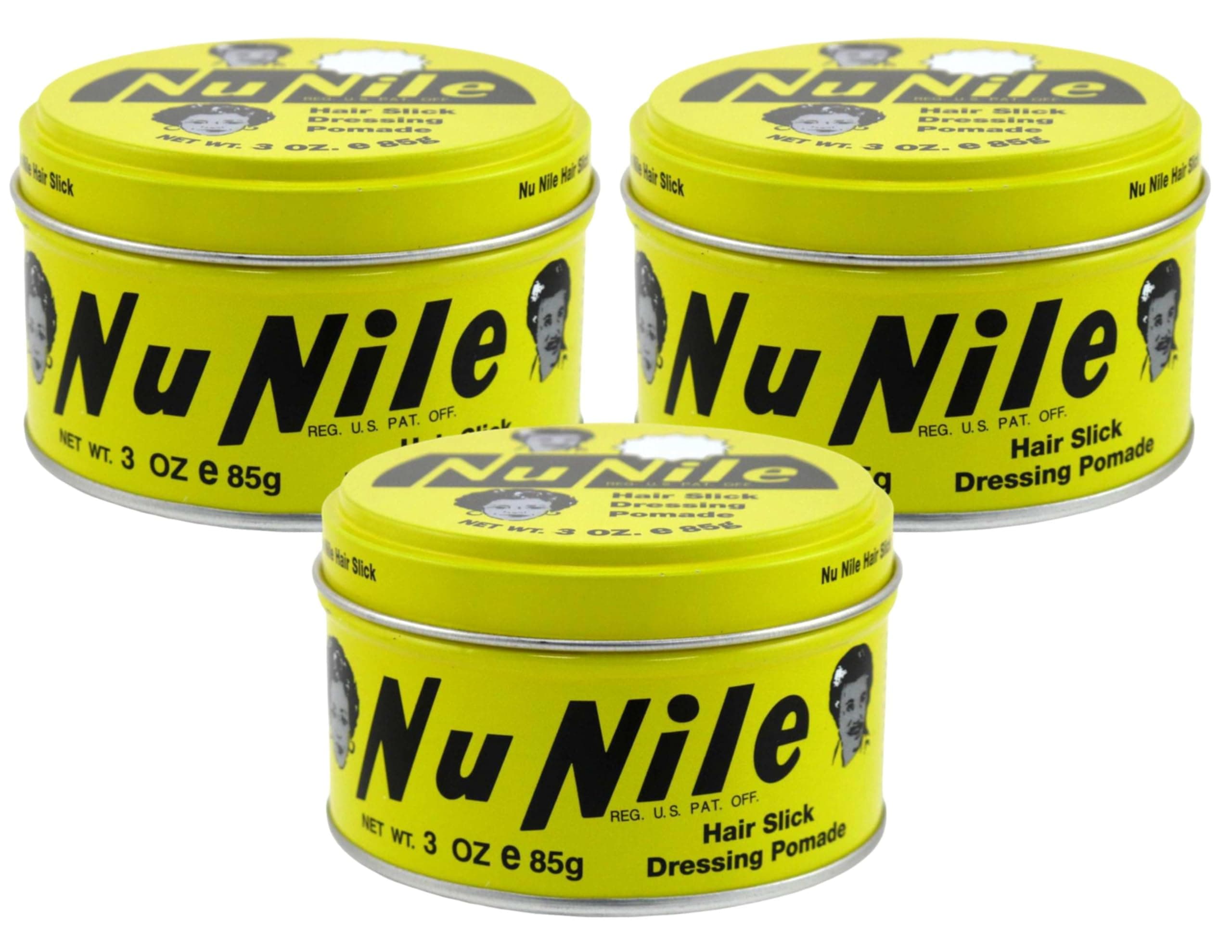 Murrays Nu Nile Hair Slick Dressing Pomade 3oz Jar (3 Pack)