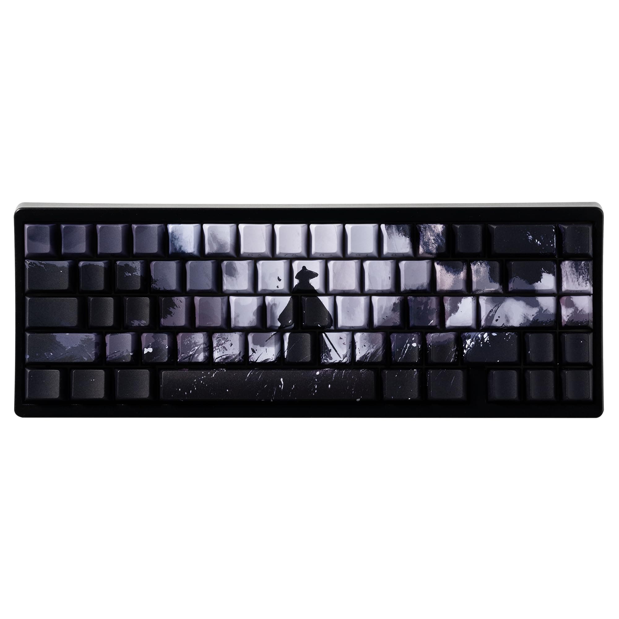 XVX Swordsman Double Shot PBT Keycaps, Side Printed Shine Through Keycap Set, Cherry Profile Dye Sublimation Keyboard Keycaps Suitable for Cherry Gateron MX Switches Mechanical Keyboard