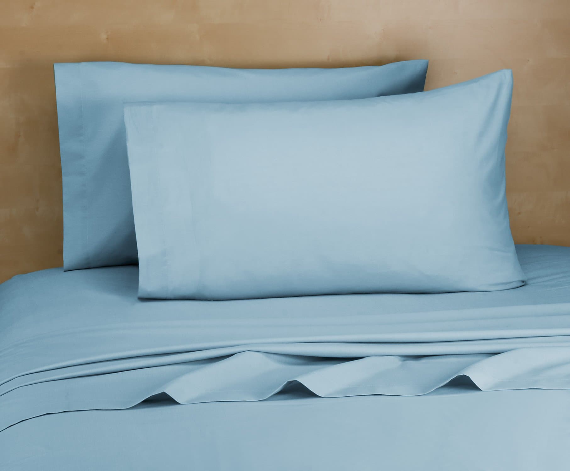 Royale Home 200 Thread Count Cotton Rich Sheet Set, Twin X-Long, Light Blue