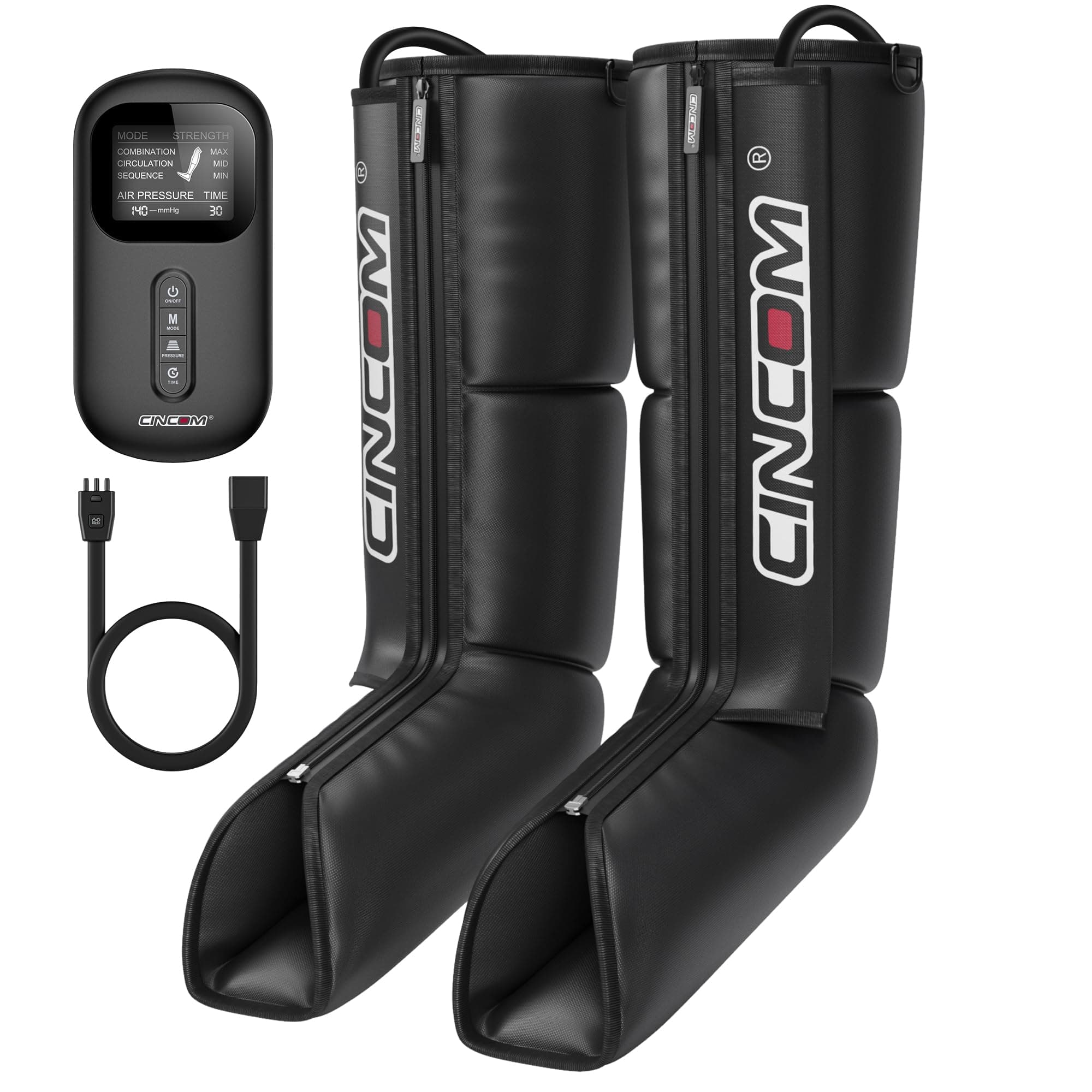 Leg Massager for Circulation and Pain Relief, Air Compression Boots Helpful for Relaxation, Swelling and Edema Athletes Recovery