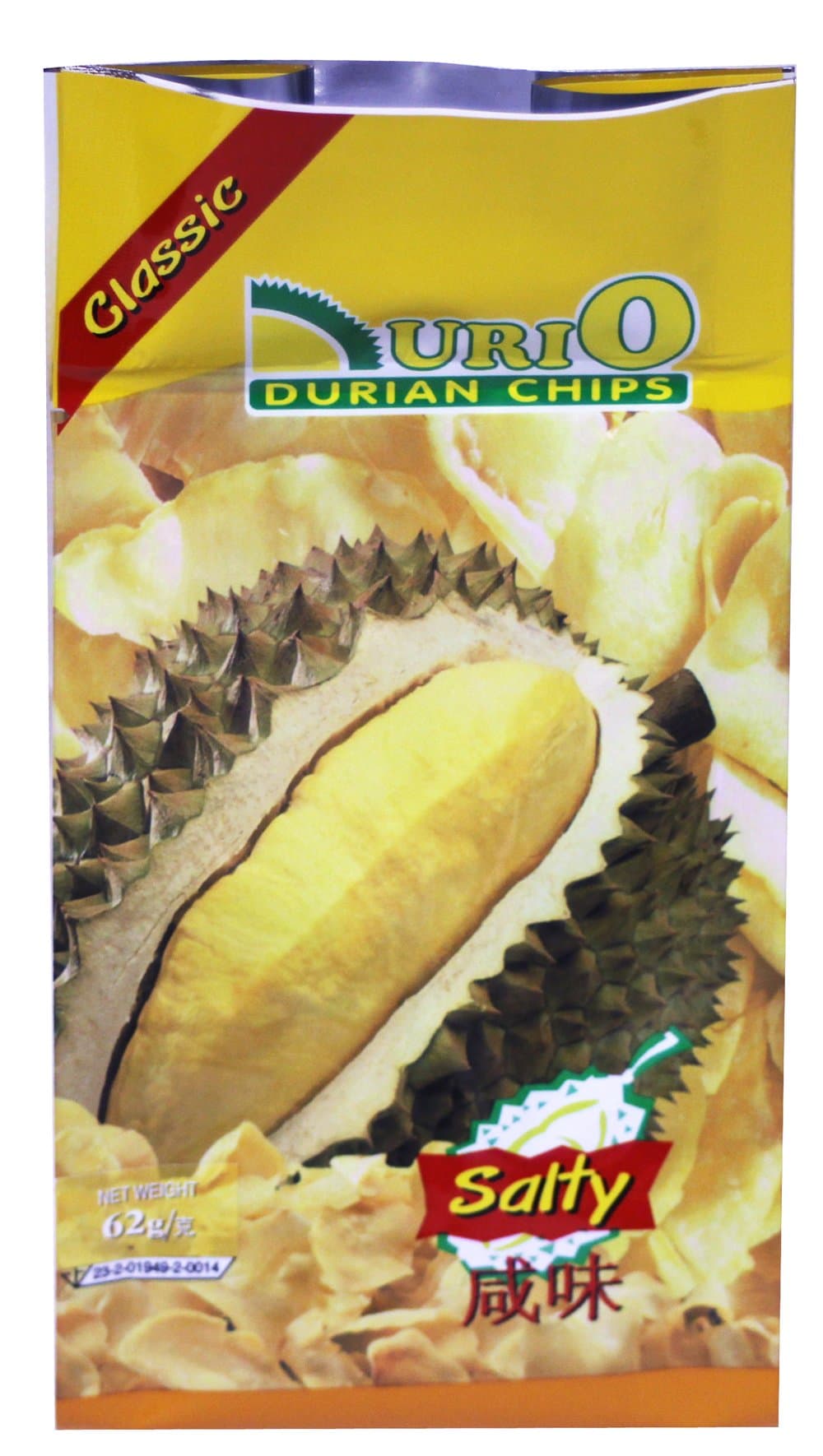 Urio Classic Non Cholesterol Fried Durian Chips -Salty 62g