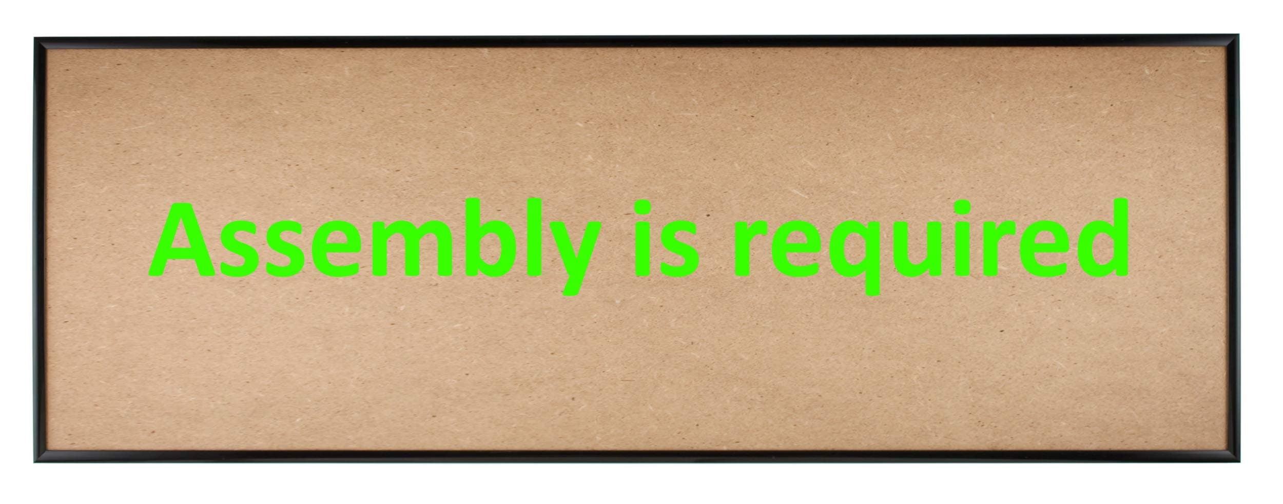 Quadro Frames 12x36 inch Picture Frame, Black, Style P375-3/8 inch Wide Molding