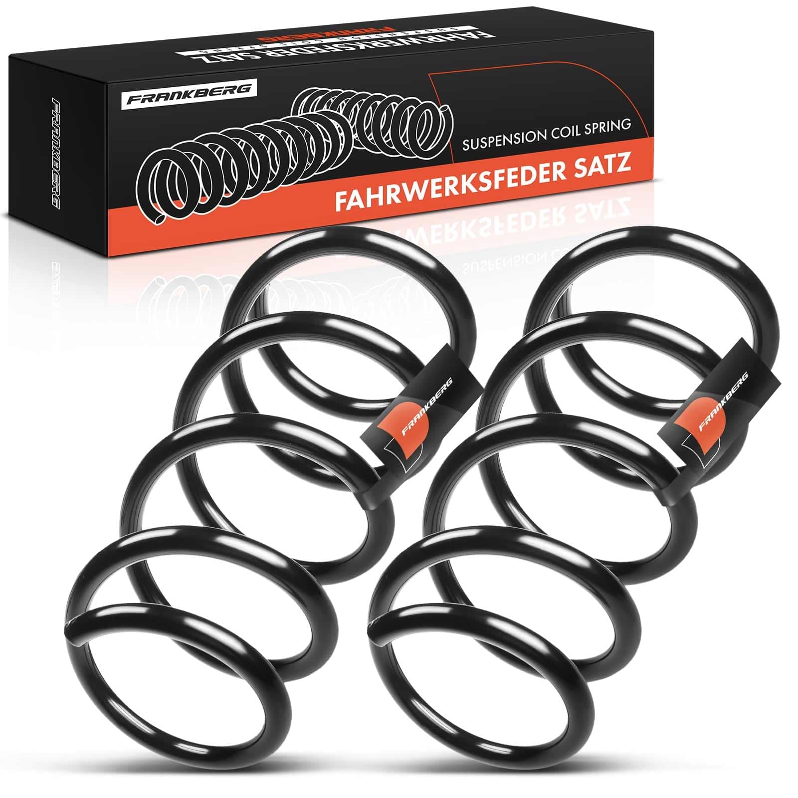 Frankberg 2x Coil Spring Compatible with 500 312_ 0.9L 1.2L Petrol Hatchback 2010-2021 500 312_ 1.3 D Multijet Hatchback 2007-2021 Replace# 51805424