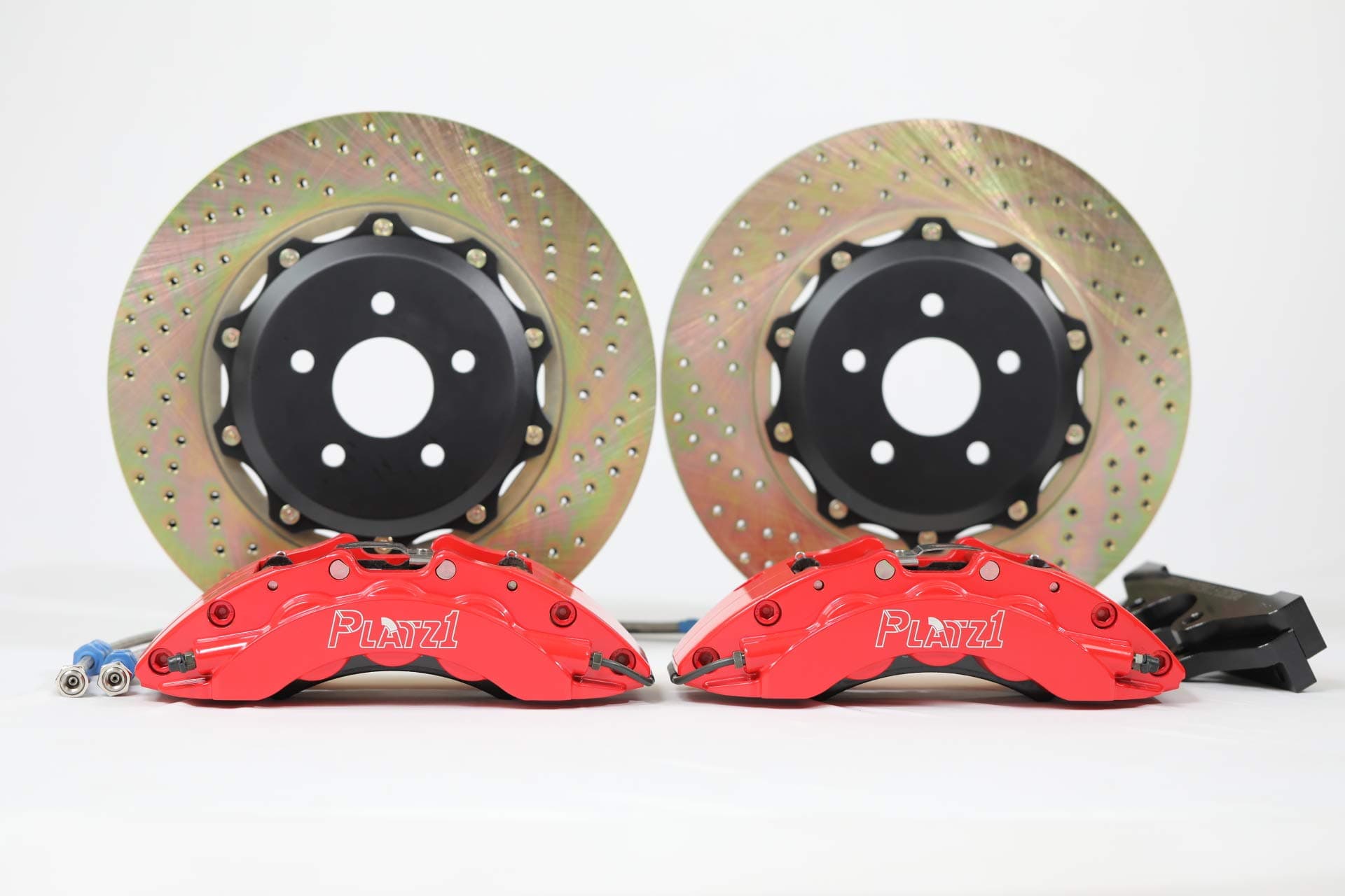 Platz1 Front Big Brake Kit 6-pot Caliper 355mm Disc Rotor Set, fit for Ford Focus ST MK3 2014