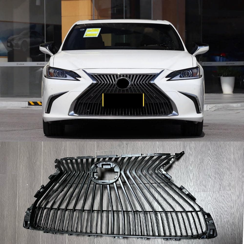 LS style Plating Grill For Lexus ES 200 250 300 350 2018-2023 Honeycomb Model Sports Style Bumpers Body Kit (Factory style)