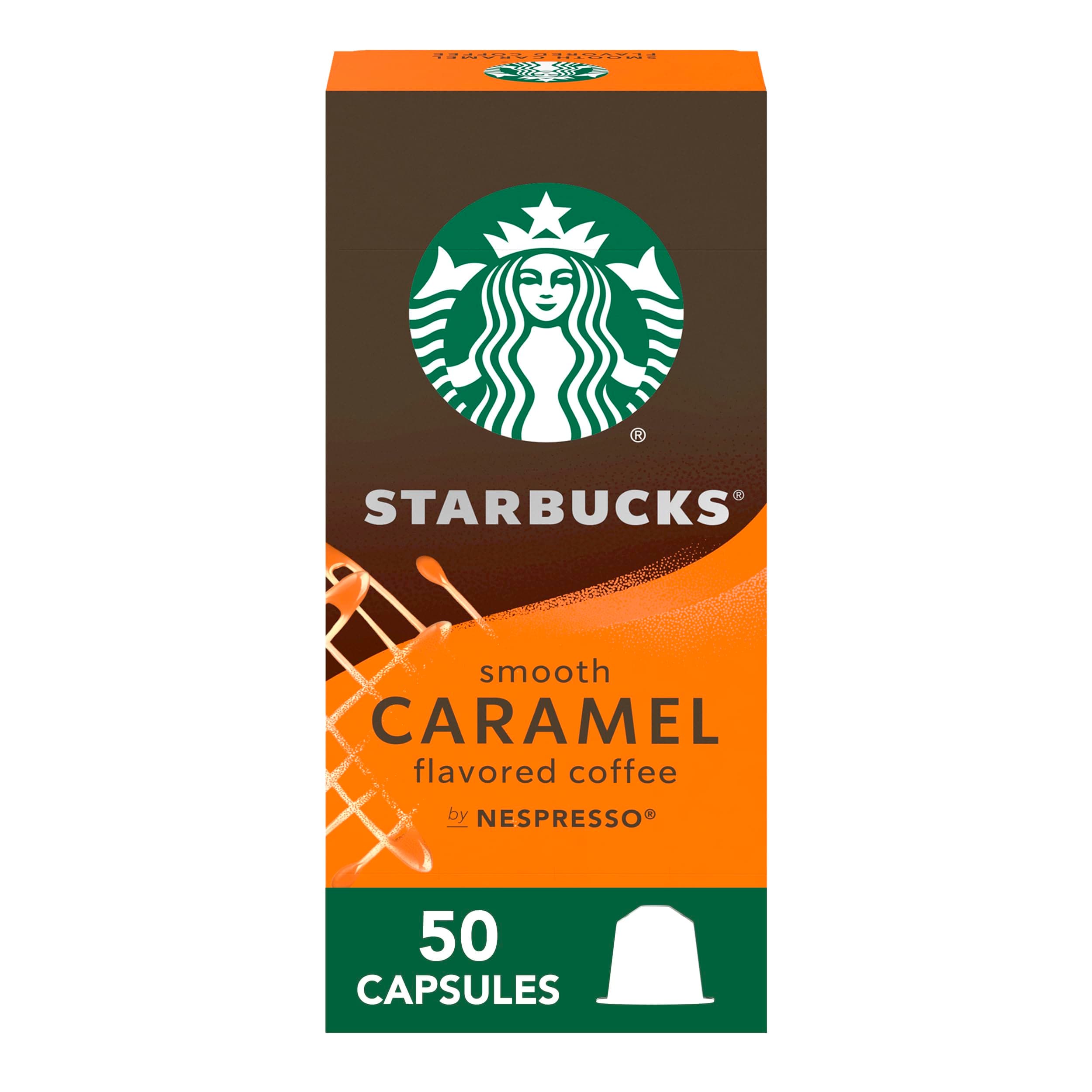 by Nespresso Original Line Caramel Flavored Coffee (50 - count single serve capsules each, compatible with Nespresso Original Line System) Naturally Flavored, 372 Gm