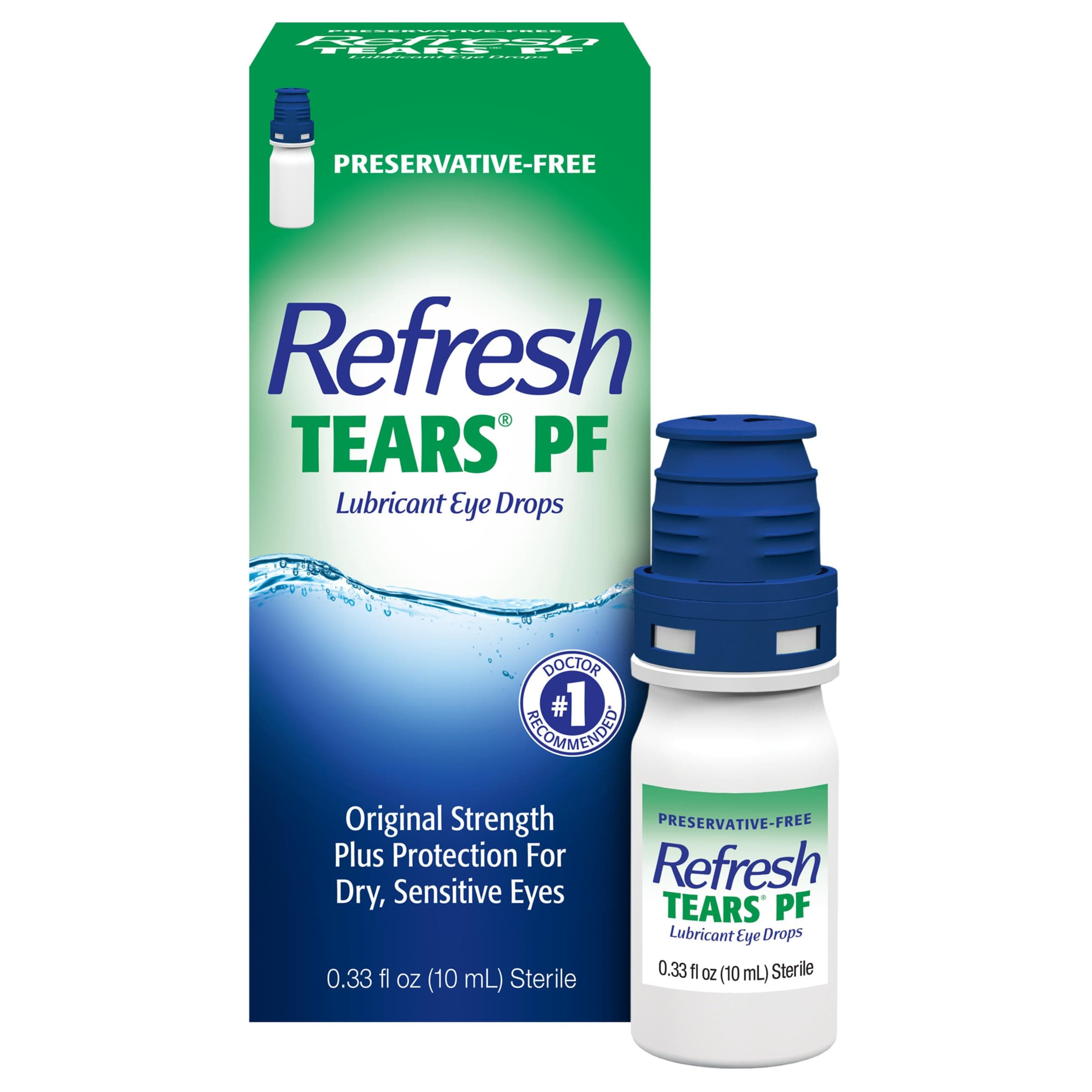 TEARS PF Preservative-Free Artificial Tears Lubricant Eye Drops, 0.33 fl oz (10 mL)