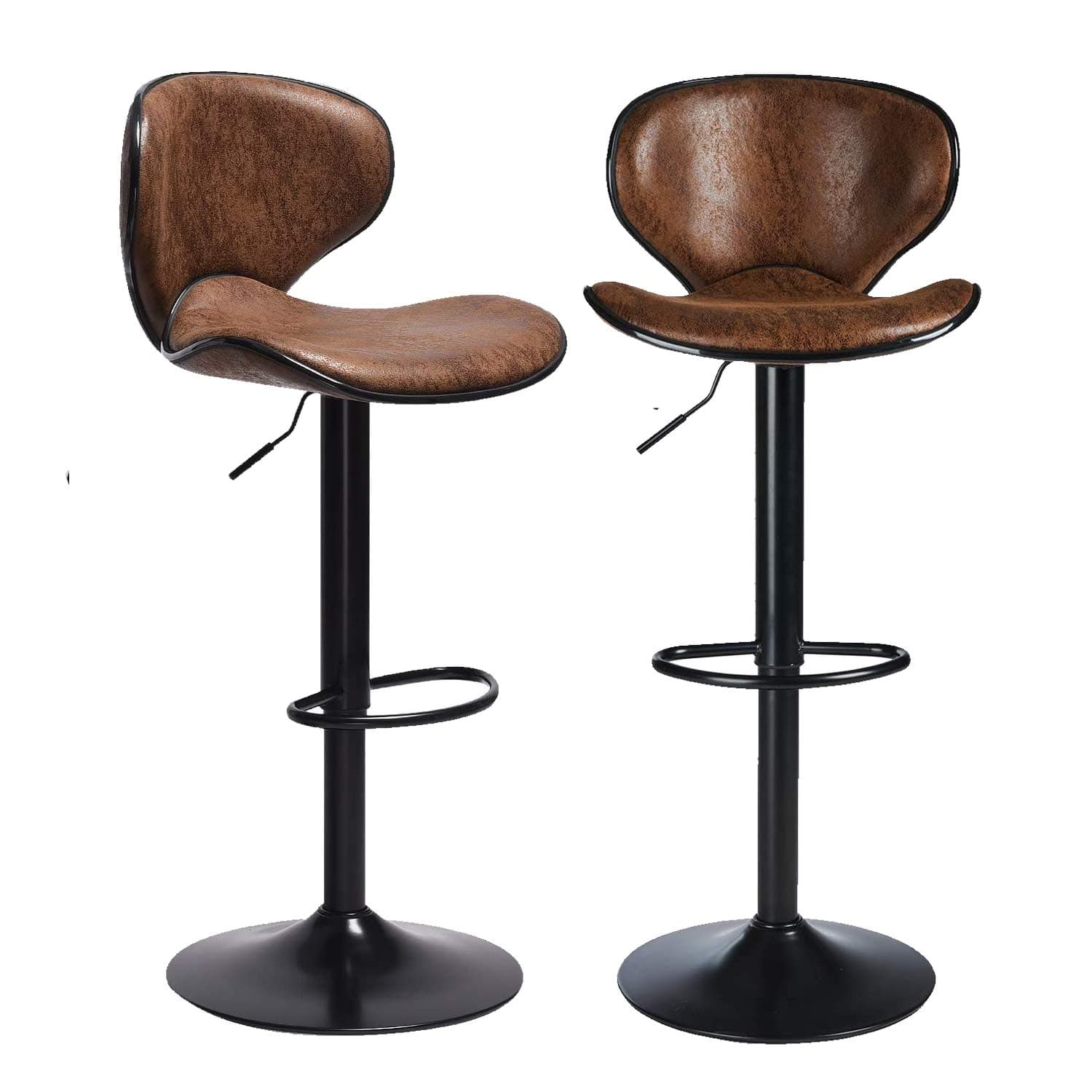 Bar Stools for Kitchens,Bar Stools Set of 2,Bar Stools,Bar Chairs Breakfast Dining Stools, Height Adjustable Bar Stool Adjustable 57 to 107 cm Breakfast Kitchen Stools (B)