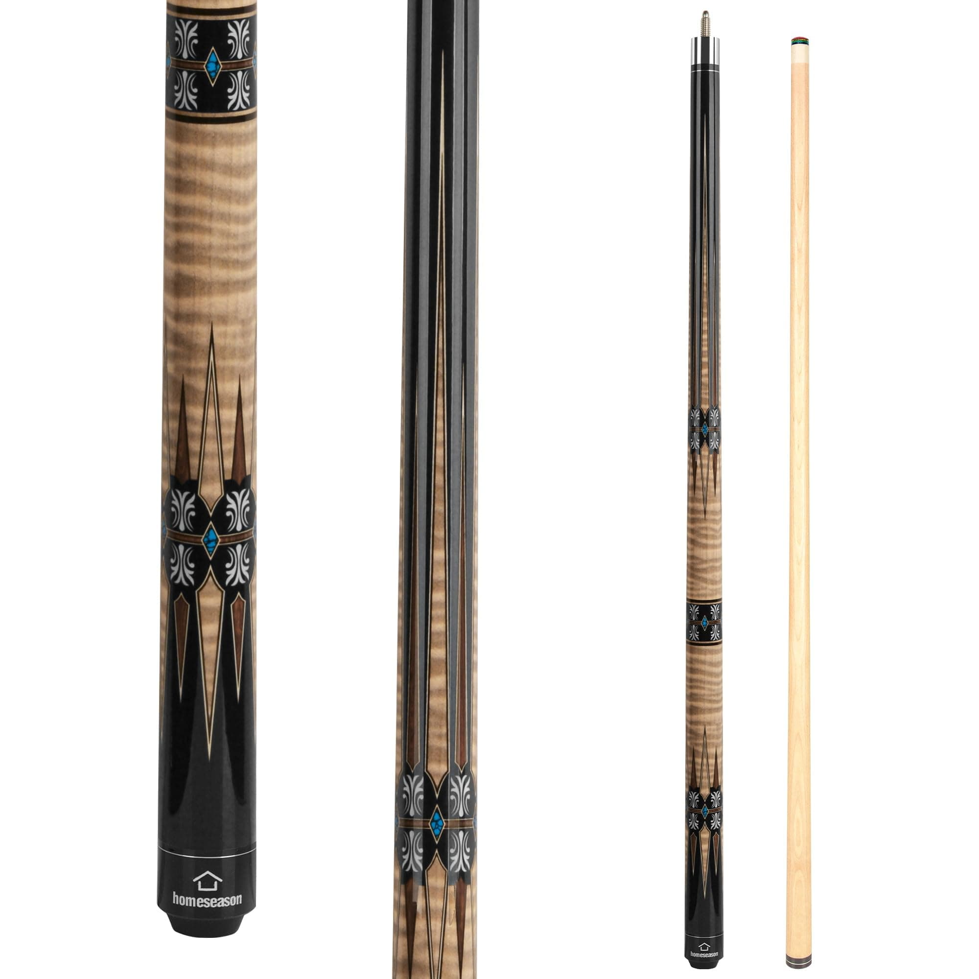 'HomeSeason Pool Cue Stick 57'' Billiard Cue Sticks Professional Low Deflection Pool Sticks'