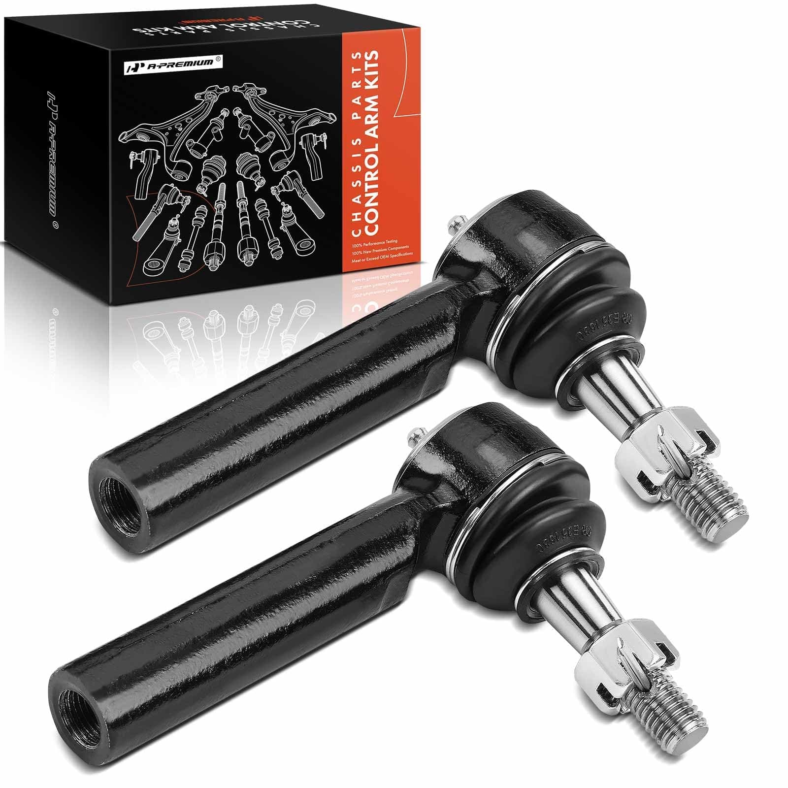 A-Premium Outer Tie Rod End Kit Compatible with Chevrolet Silverado 1500 2014-2018, Suburban, Tahoe, Silverado 1500 LD & GMC Sierra 1500, Yukon, Yukon XL & Cadillac Escalade, Escalade ESV 2-PC Set