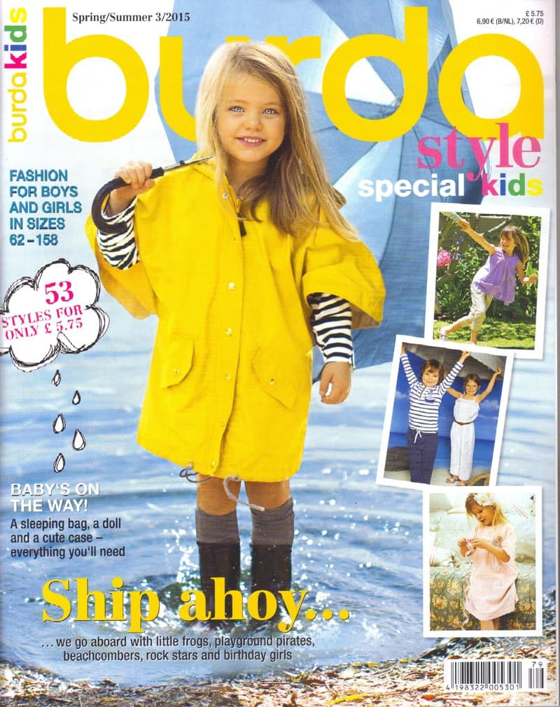 Burda Special Kids Magazine Spring / Summer 2015 Sewing Patterns