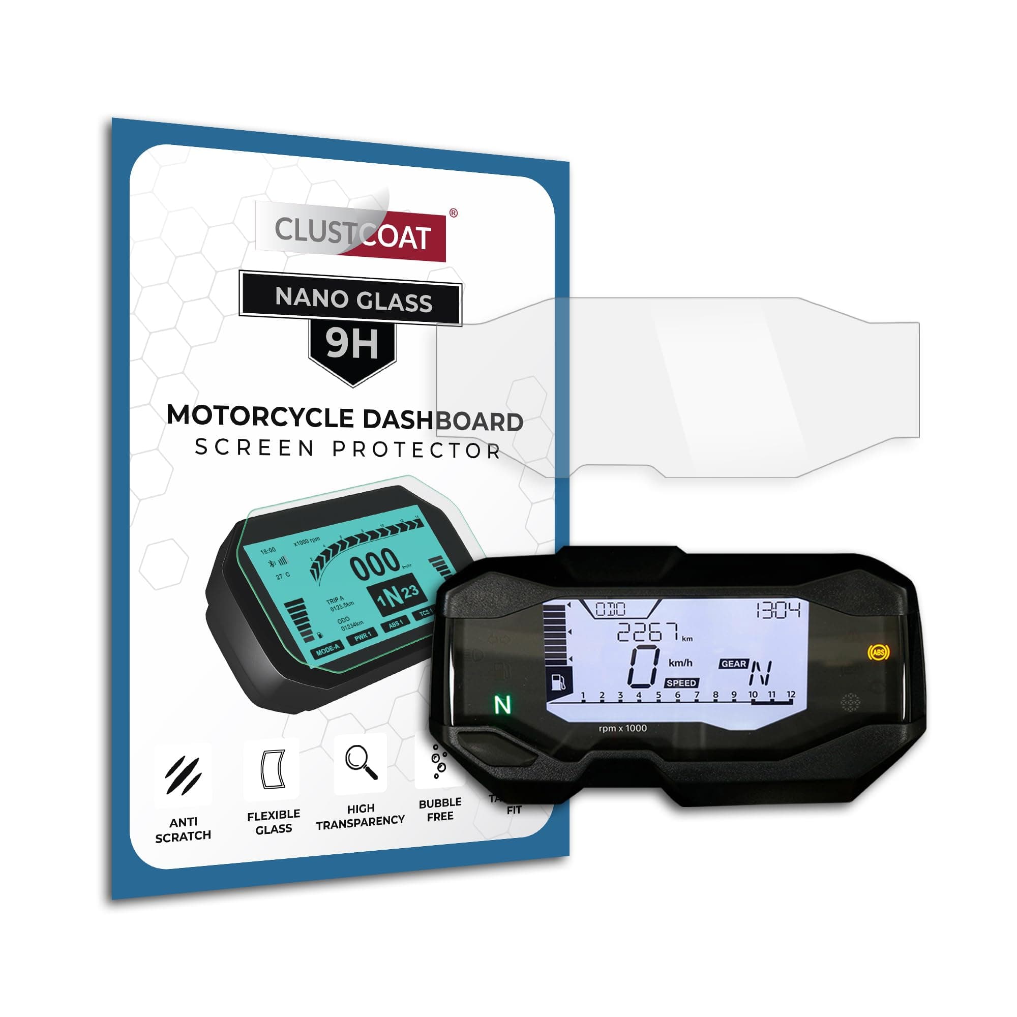 9H NANO GLASS Motorcycle Dashboard Instrument Cluster Screen Protector For BMW G310 GS / G310 R