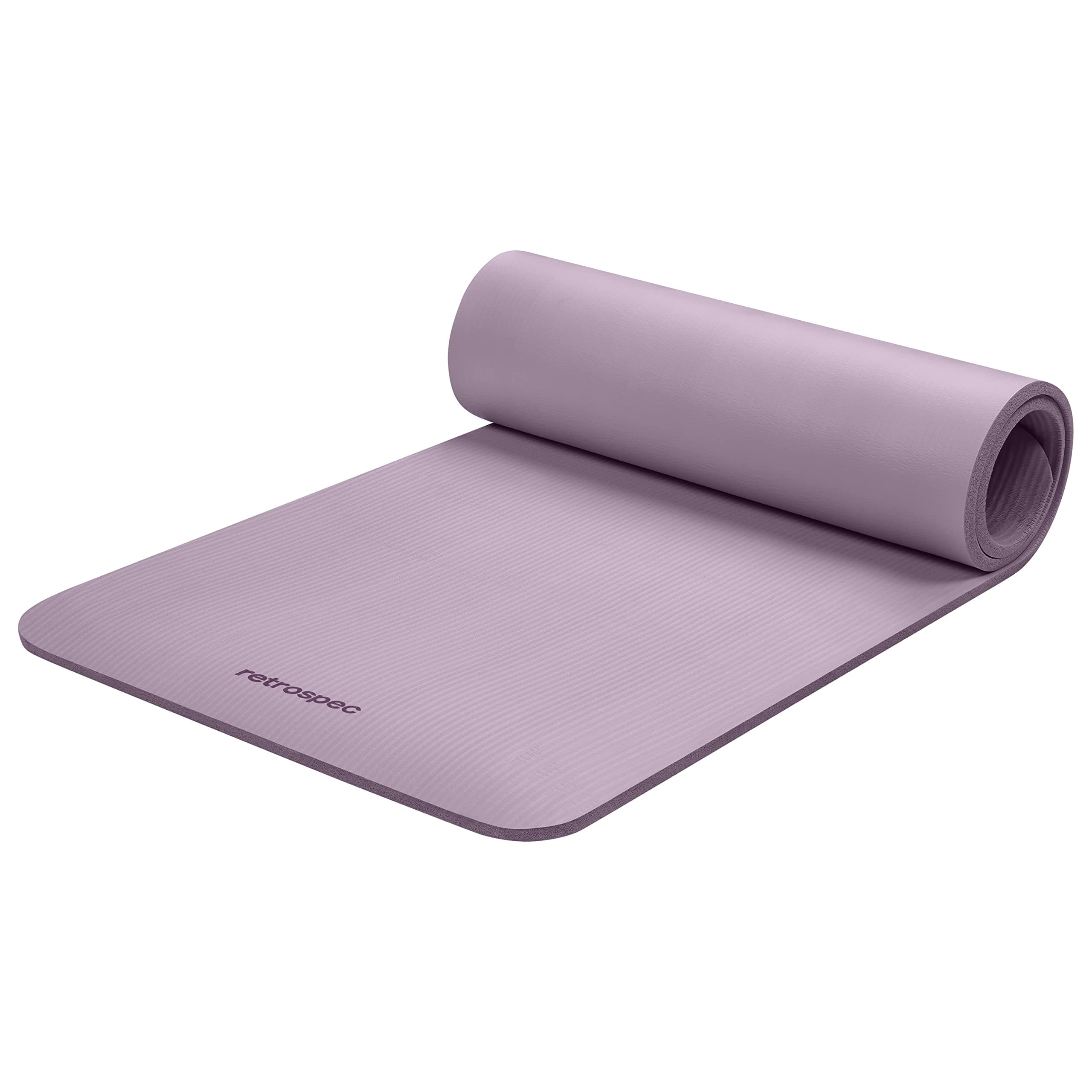 Solana Yoga Mat Thick 1/2in Non-Slip Workout Mat with Nylon Strap - 72x24in Exercise Mat for Pilates, Stretching & Fitness - BPA Free, Easy Clean
