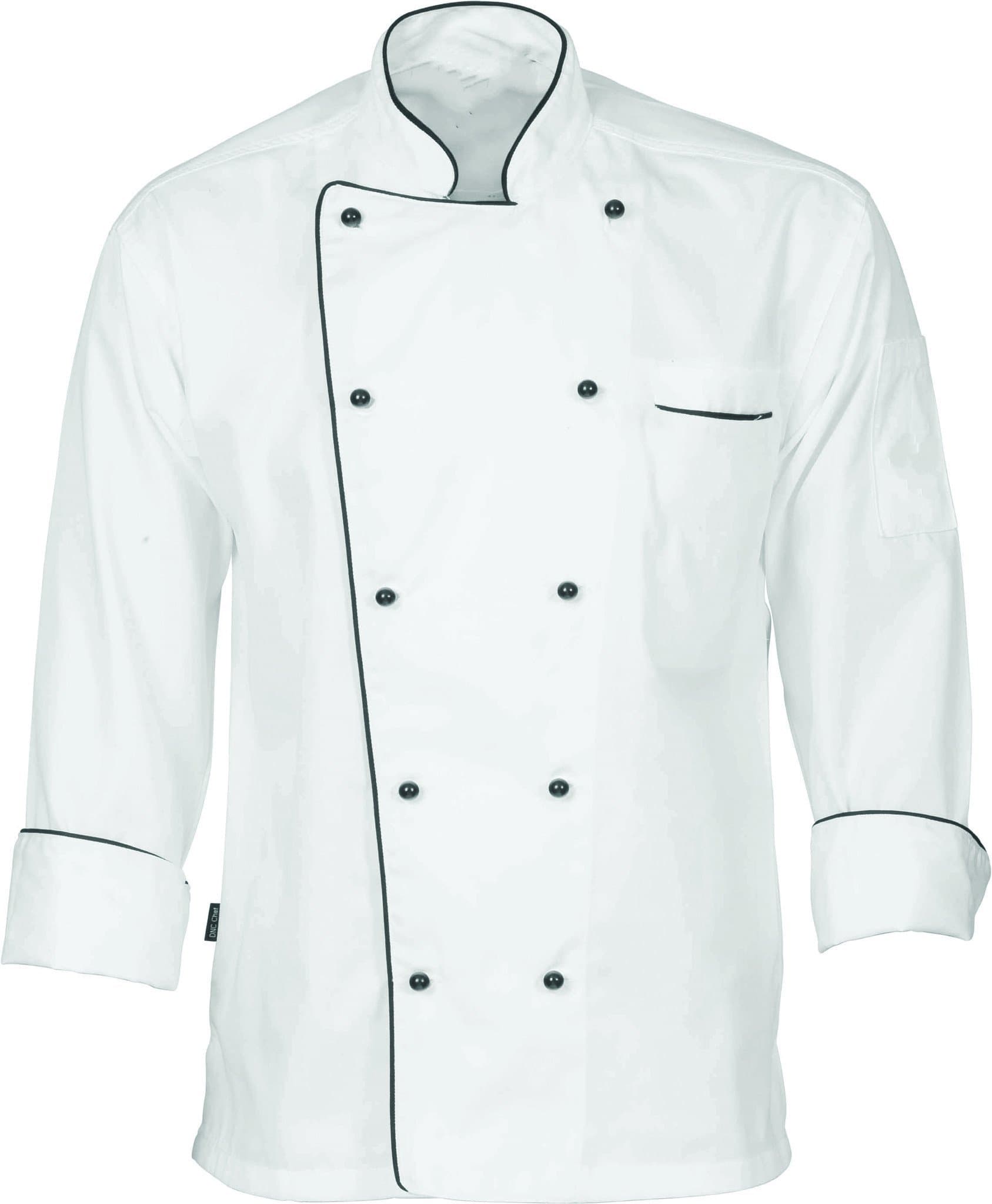 MixStuff Men's White Full Sleeves Chef Coat's (Chef Jacket)