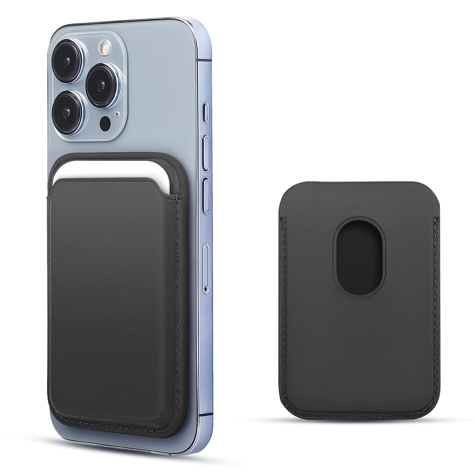 WALLFID Leather Wallet with MagSafe, Compatible with iPhone 17/16/15/14/13/12 Pro/Max/Plus/Mini, RFID Card Holder with MagSafe Magnet