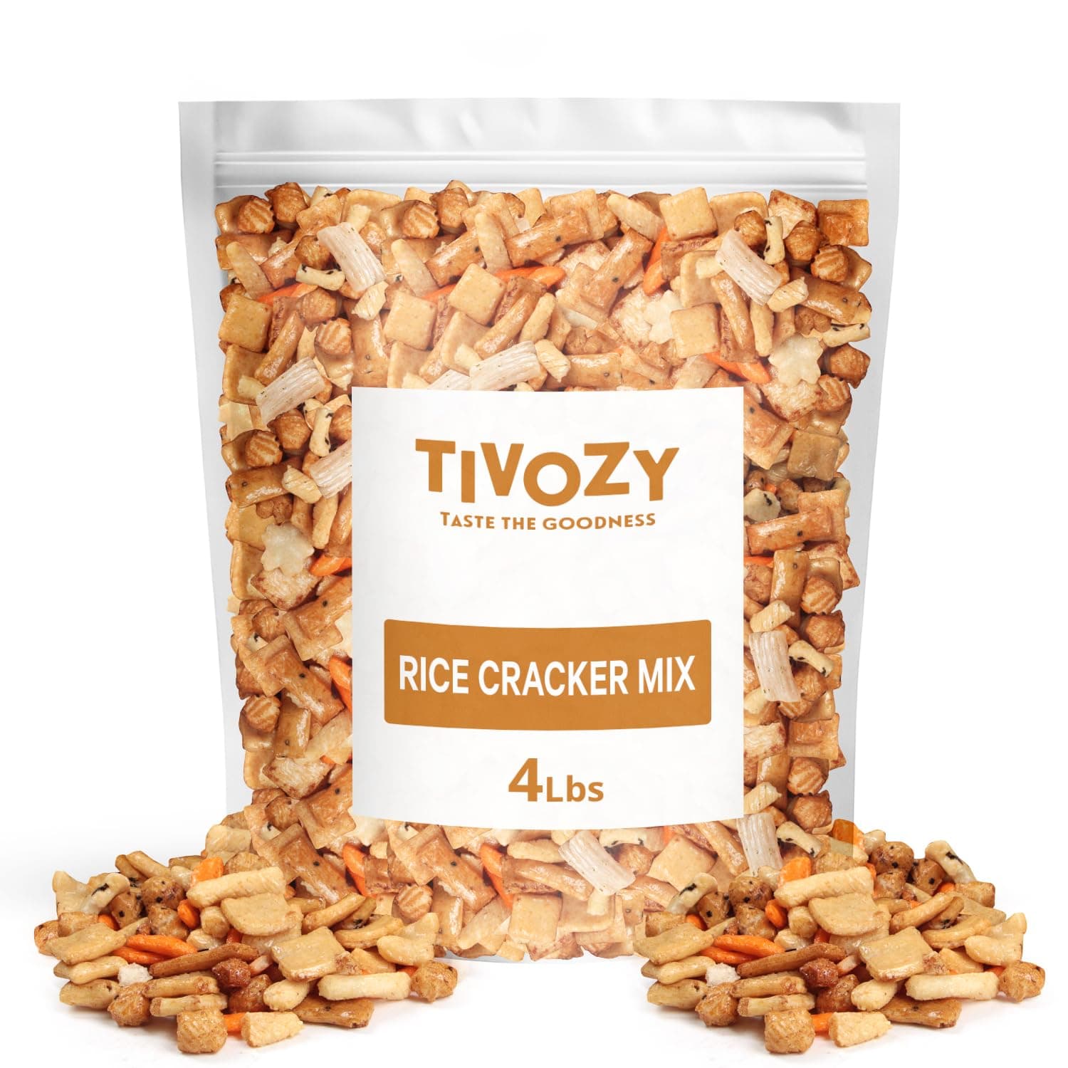 Rice Cracker Mix -4lbs Pack of Japanese Snacks Chips, Ideal for Parties, Family Gatherings or as a Quick Snack Option, Perfect for Those Who Enjoy a Wholesome Treat Anytime, Anywhere