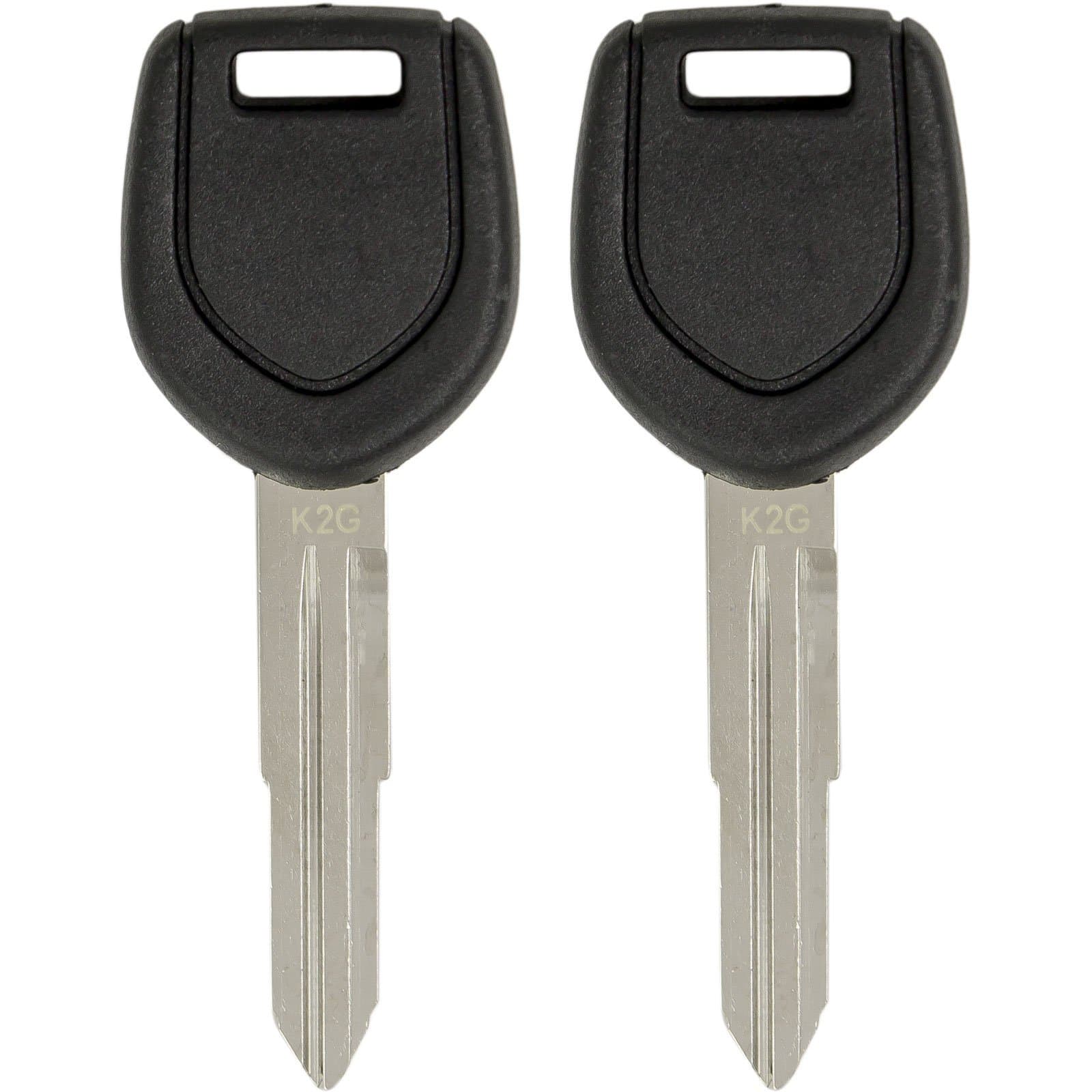 Keyless2Go Replacement for New Uncut Transponder Ignition Car Key MIT12-PT (2 Pack)