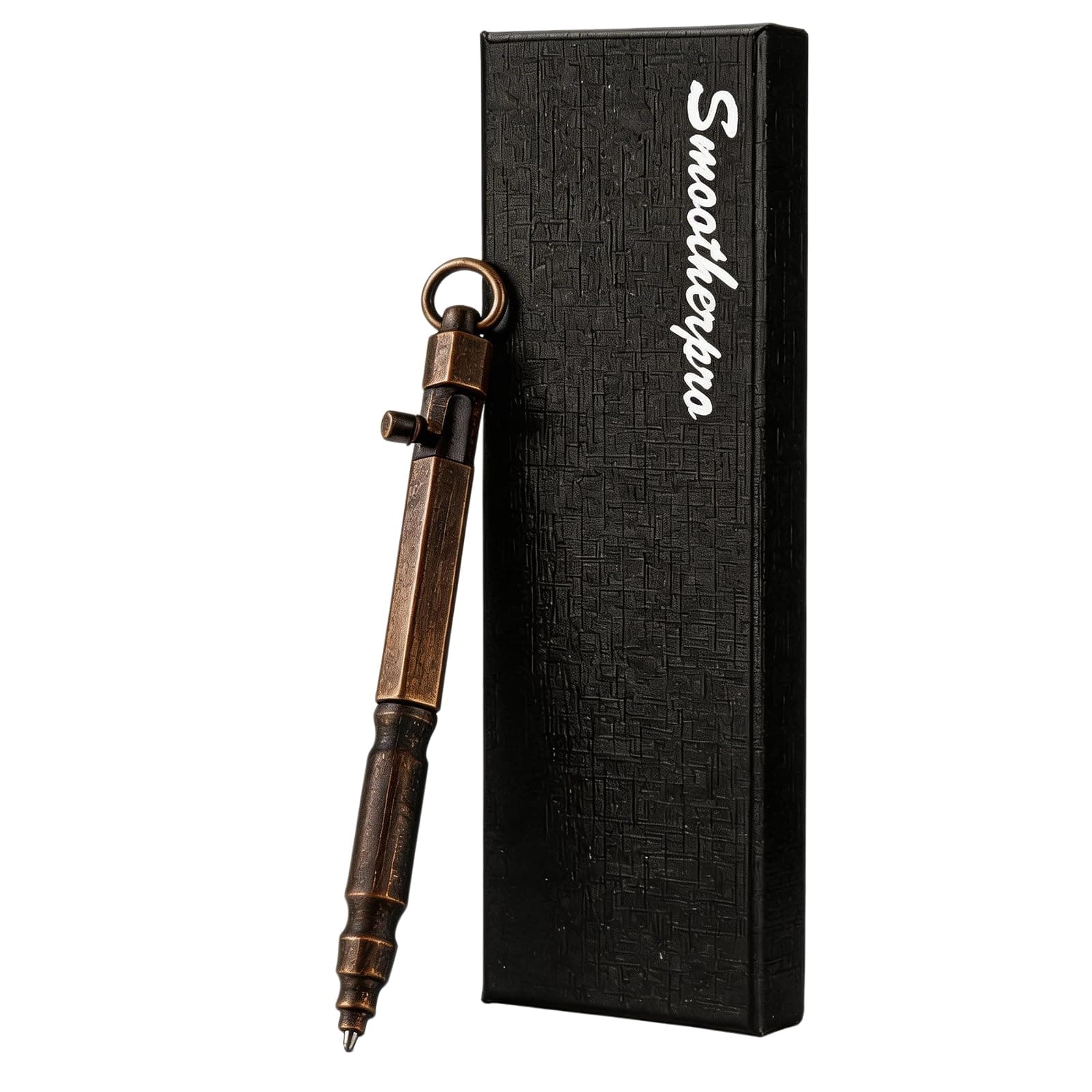 Solid Brass Bolt Action Pen | Ballpoint Pen | for Tremor Parkinson Arthritic Business EDC Signature | Color Bronze (BR631)