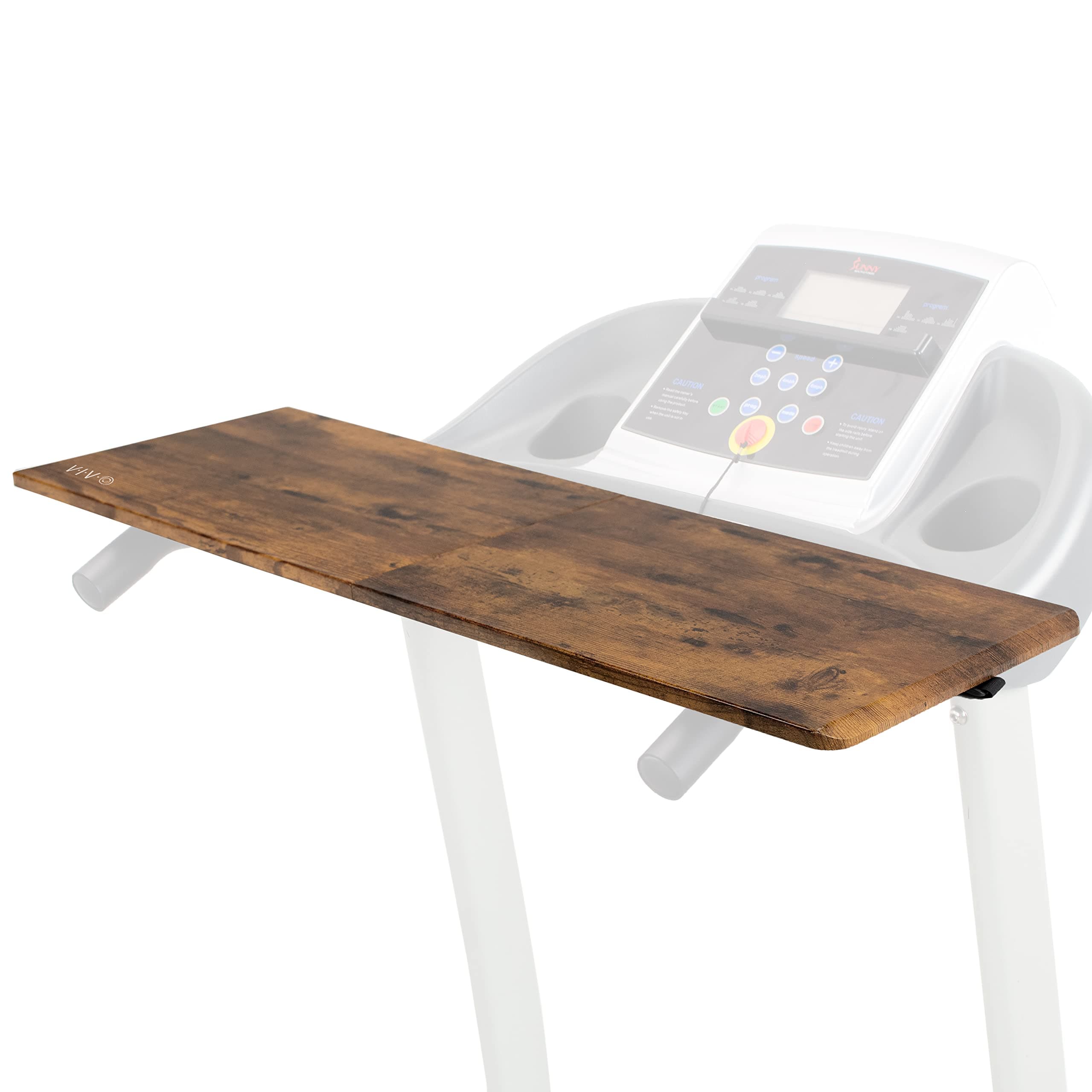 VIVO Universal Treadmill Desk, Ergonomic Platform for Notebooks, Tablets, Laptops, and More, Workstation for Treadmill Handlebars up to 31 inches, Rustic Vintage Brown, STAND-TDML2N