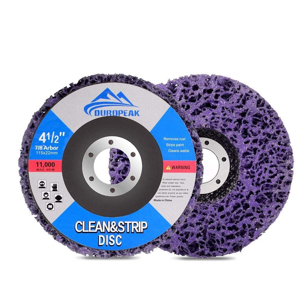 5Pack- 4-1/2" x 7/8" Strip&Clean Discs For Angle Grinders-Removes Rust,Strips Paint,Cleans Welds