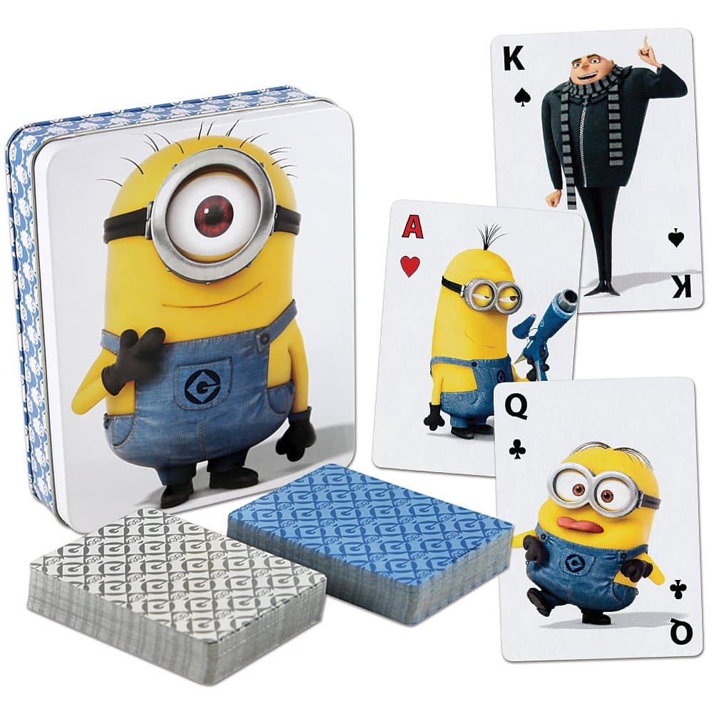 Despicable Me 2 Minions Playing Cards 2 Deck Set With Collectible Tin