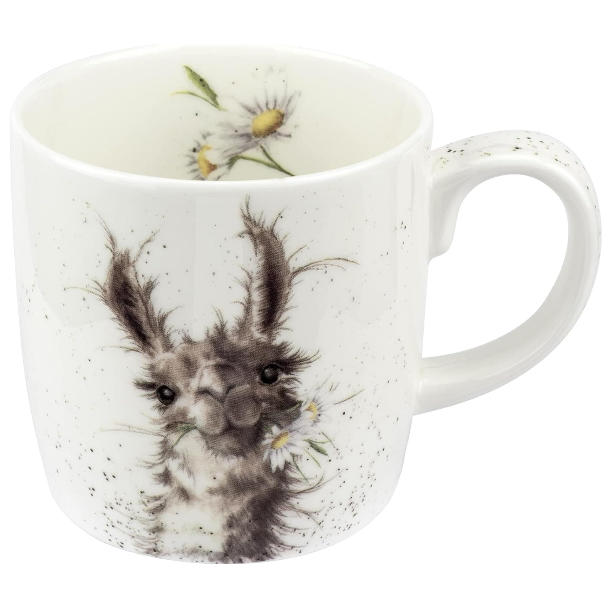 Royal Worcester Wrendale Designs 14 oz Mug, Because I'm Worth It with Llama Illustration - Floral Animal Mug for Cottagecore Kitchens - Microwave, Dishwasher, Freezer Safe Fine Bone China Drinkware