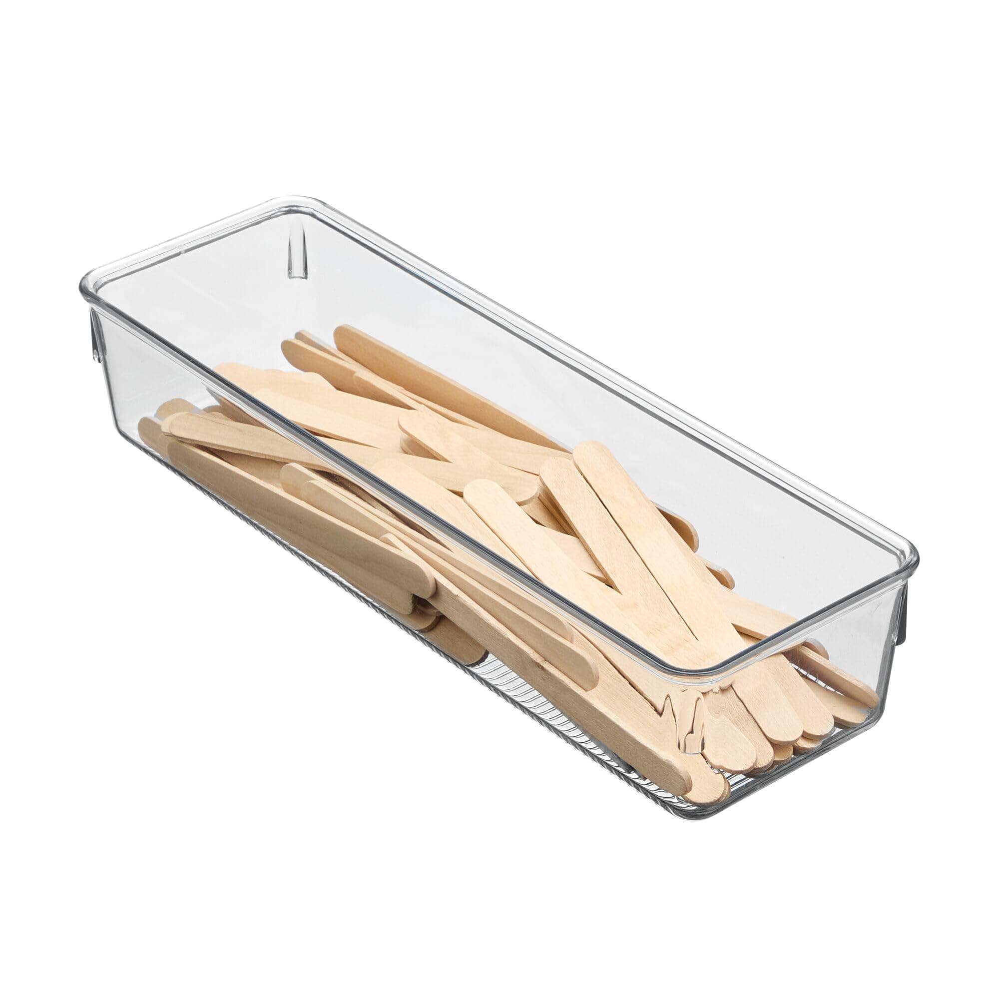 iDesign Linus D. Organizer, ID52430ES, Plastic, Clear, H8.2 x W24.8 x D5.8 cm