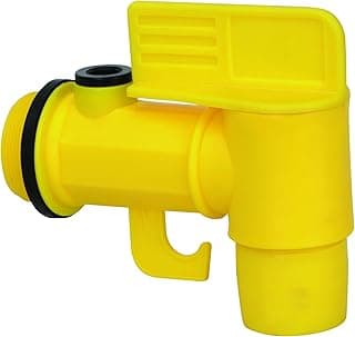 GROZ 2 inch Drum Faucet/Tap with Fluid Level Checker| | Polyethylene Drum Tap 2" |Built in Hanger| for 2” Threaded Openings on Drums | FAU/0-2