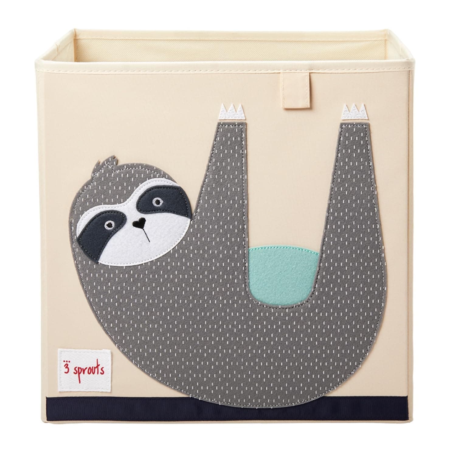 Toy Storage Organizer: Toy Box Cube Organizer for Playroom, Nursery - Foldable Storage Bin - Sloth