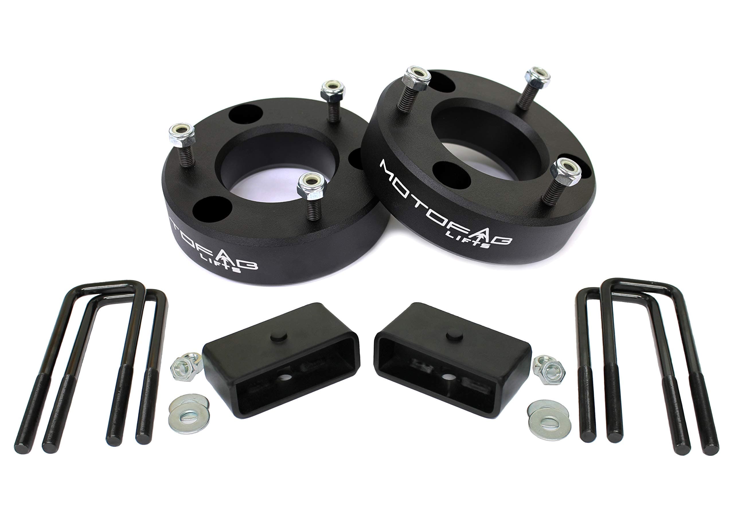 MotoFab Lifts CH-2.5F-2R-19 2.5 in Front and 2 in Rear Leveling lift kit that is compatible with 2019-2021 GMC Sierra Chevy Silverado