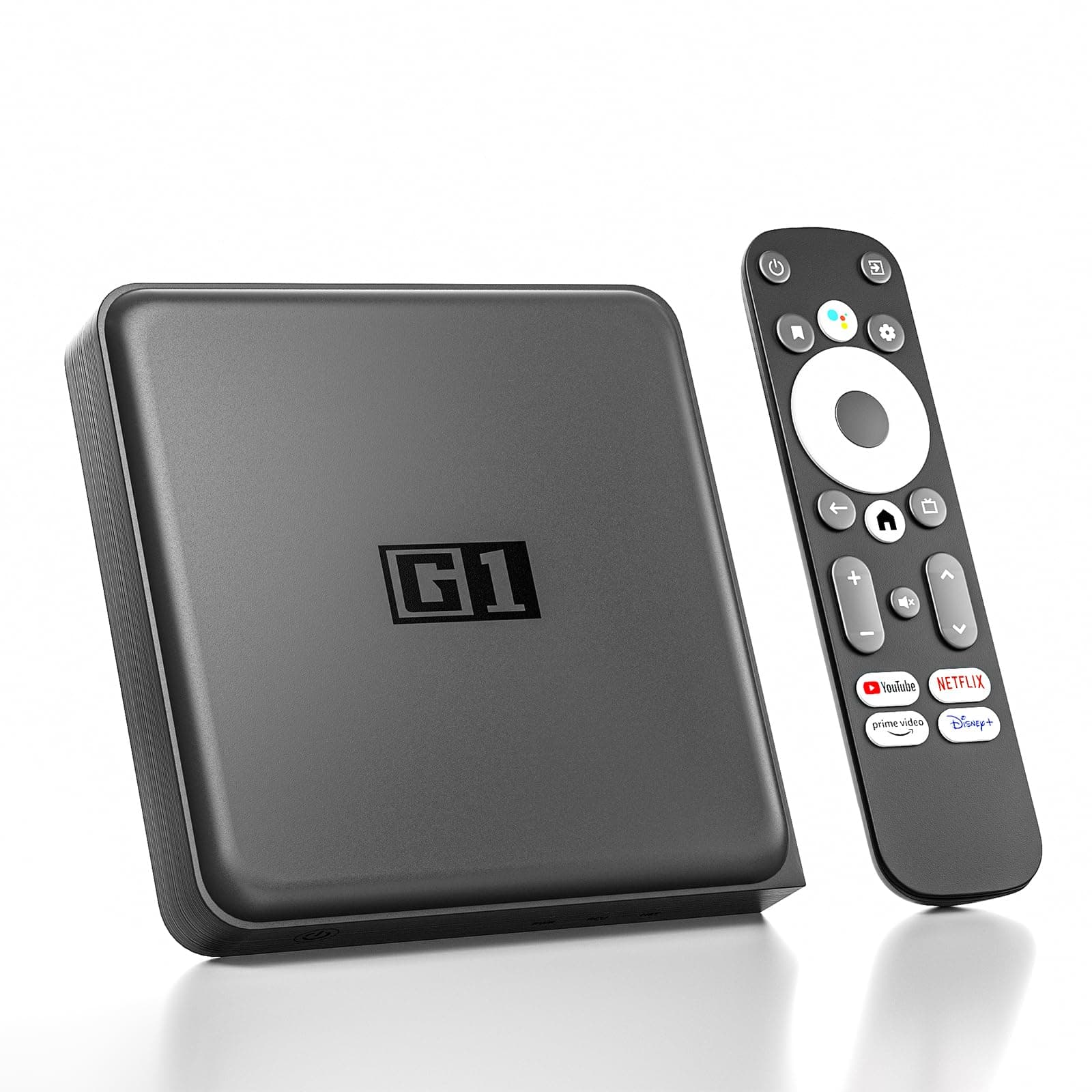 Android 11.0 TV Box 2024, G1 Smart TV Box Compatible with Netflix Google Certified, 4GB + 32GB Streaming Box, Ultra 4K HDR 10+, WiFi 6, AV1,Voice Remote Control, DolbyAudio & Dolby Vision