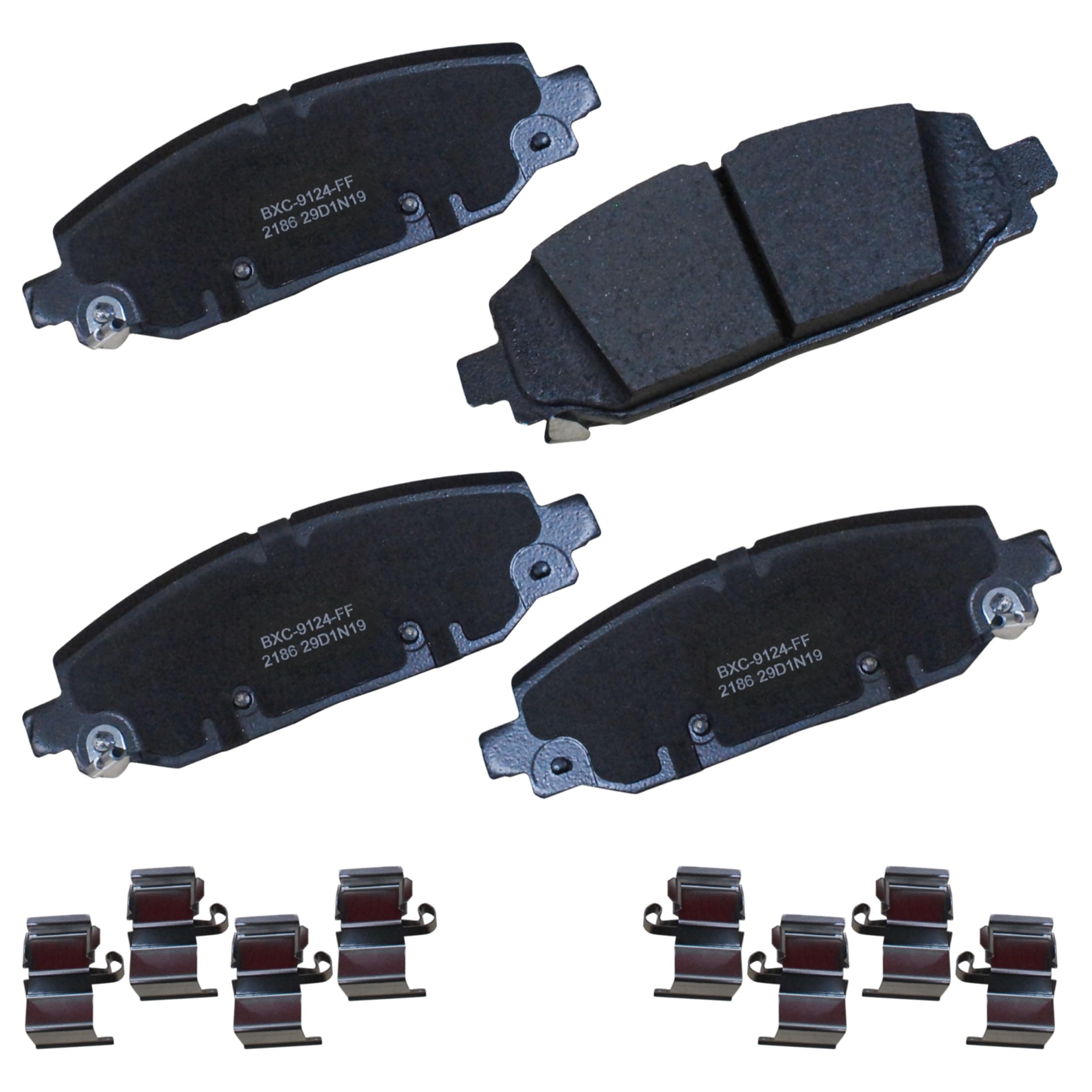 Bendix Premium SBC2186 Ceramic Rear Brake Pads for Jeep Wrangler 2024-2018