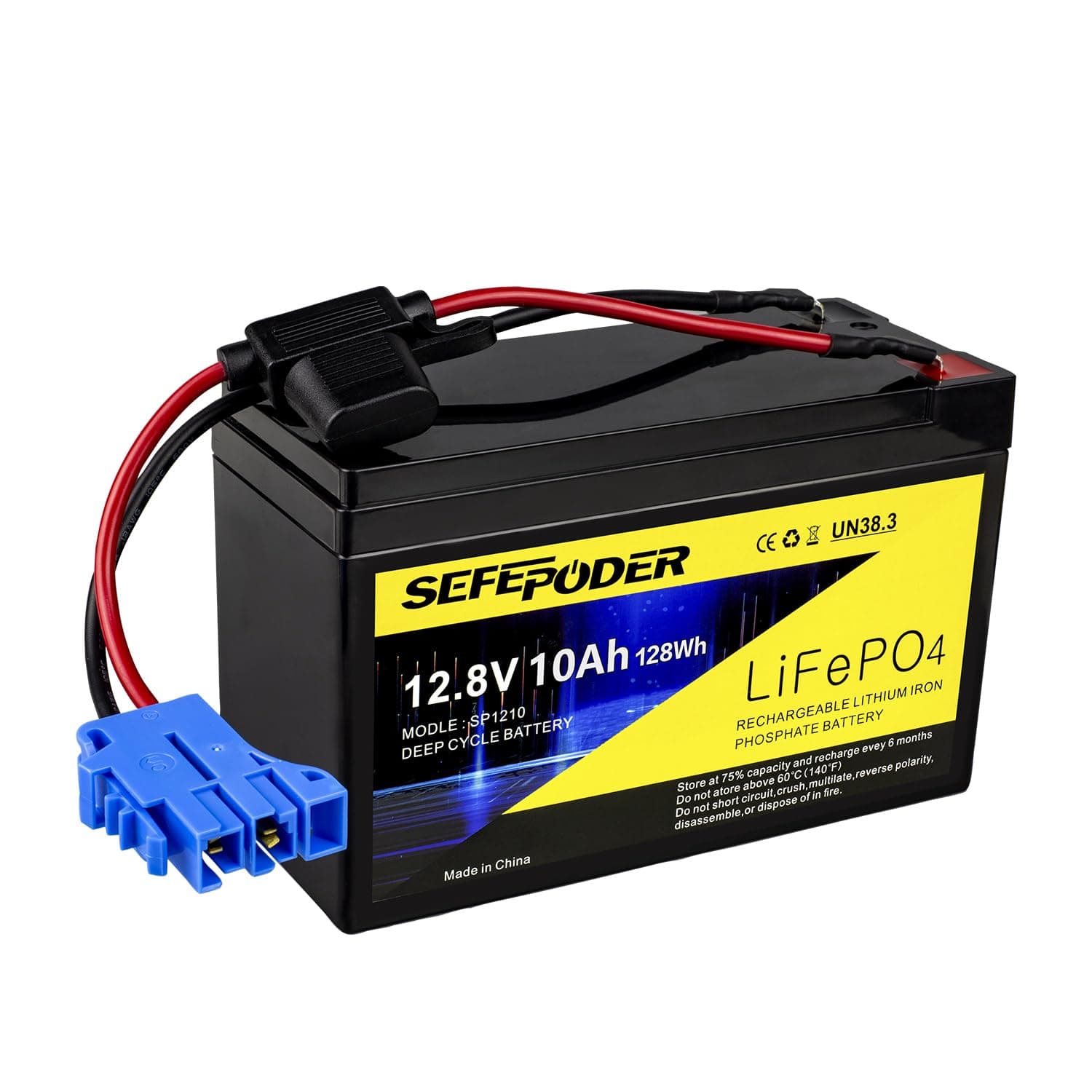 Replacement Battery Compatible with Peg Perego 12 Volt Battery,12V 10Ah Lifepo4 Lithium Ion Rechargeable Battery, Built-in 10A BMS(Not compatible with Polaris,John Deere Gator XUV Series)