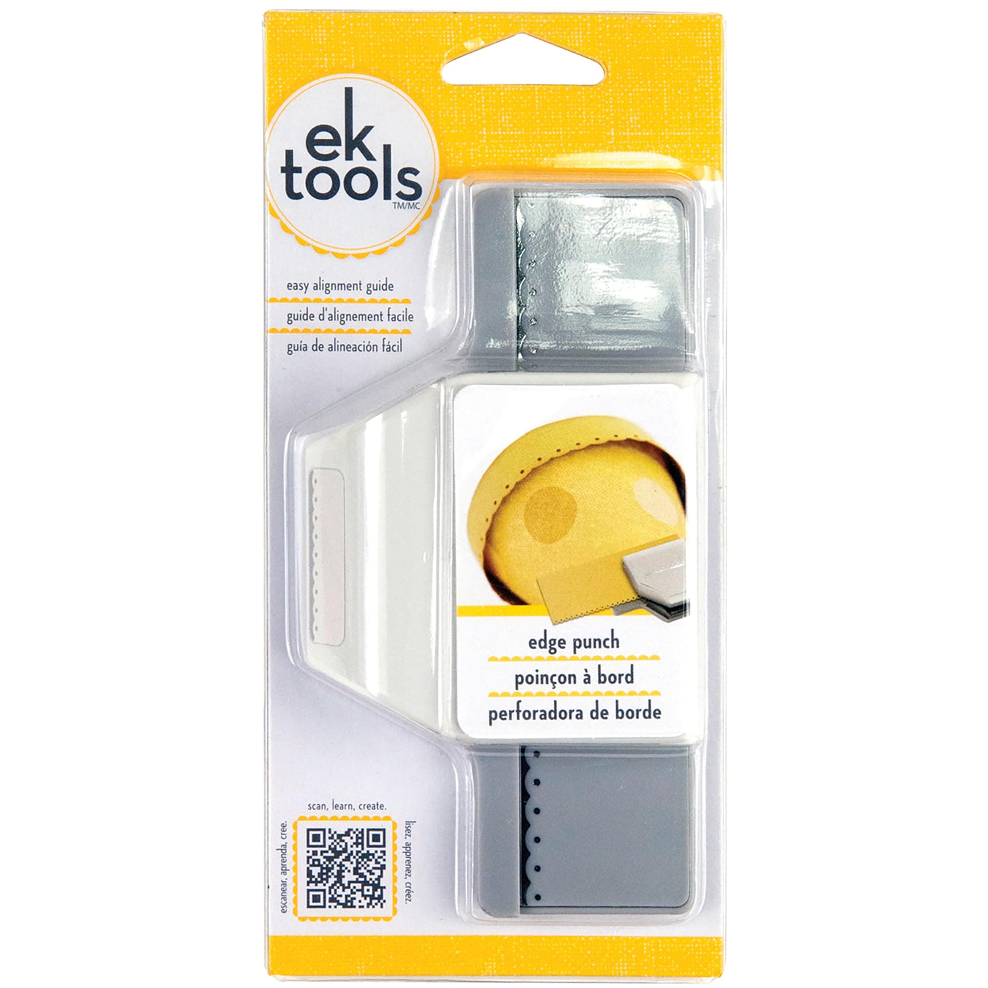 EK Success Tools Edge Dotted Scallop Punch, New Package
